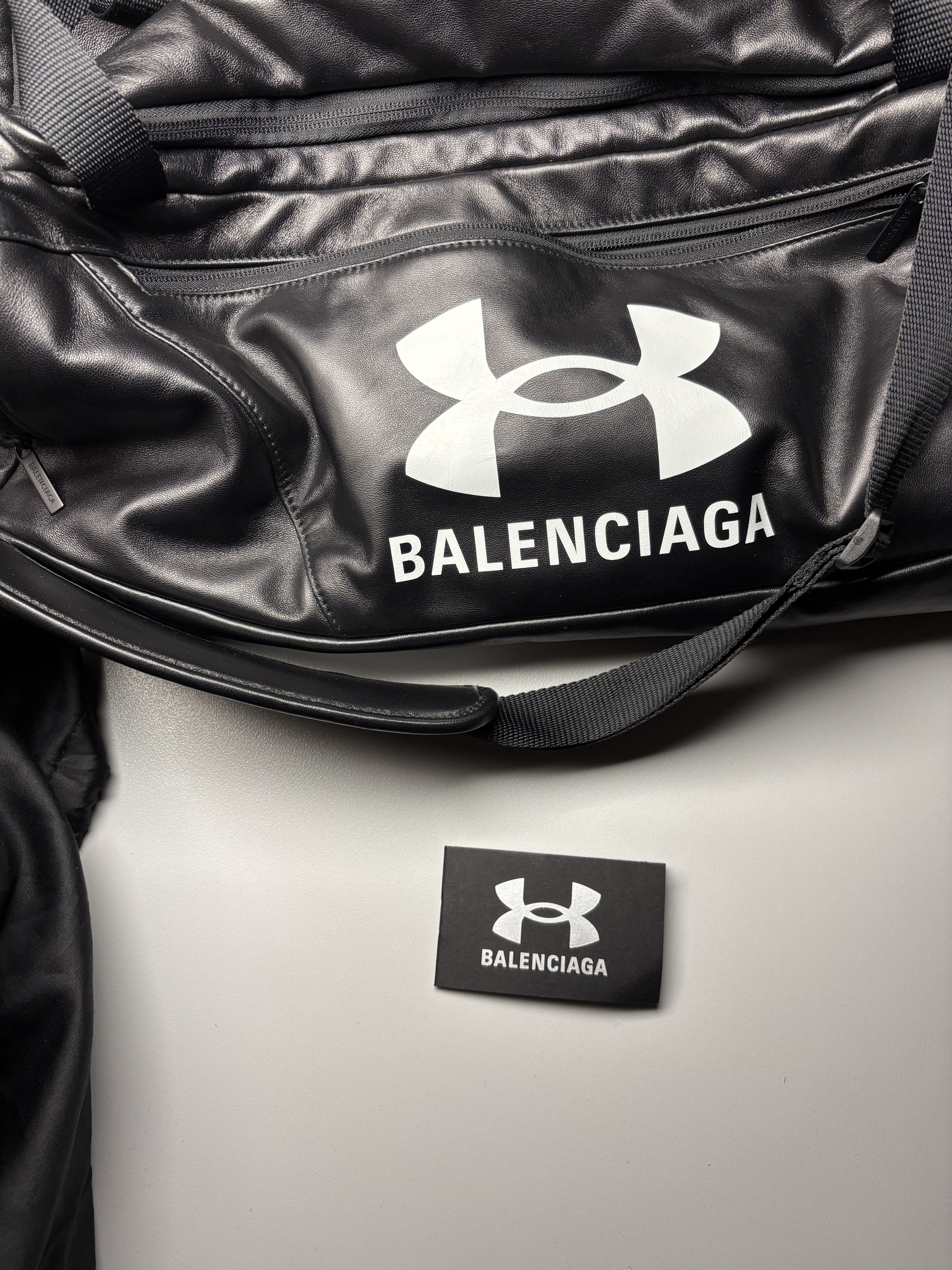 Balenciaga × Under Armour Leather duffle bag/gym bag Size ONE SIZE - 7 Thumbnail