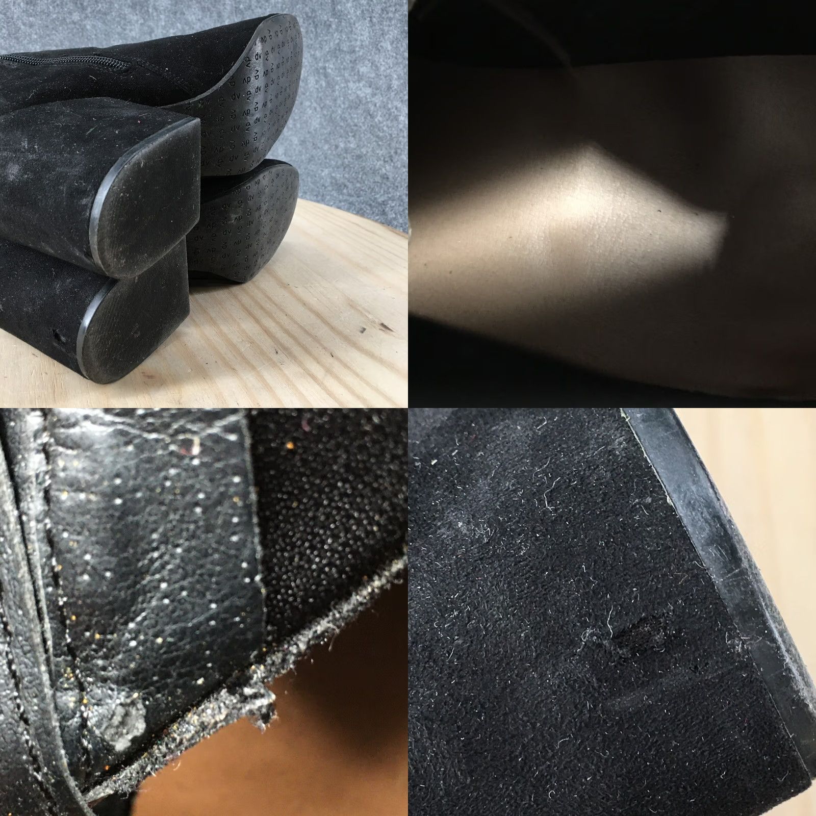 Dolce Vita Dolce Vita Sock Boots Womens 8.5 Tall Over The Knee Black Fabric Side Zip Heels Boot Size US 9 / IT 39 - 9 Thumbnail