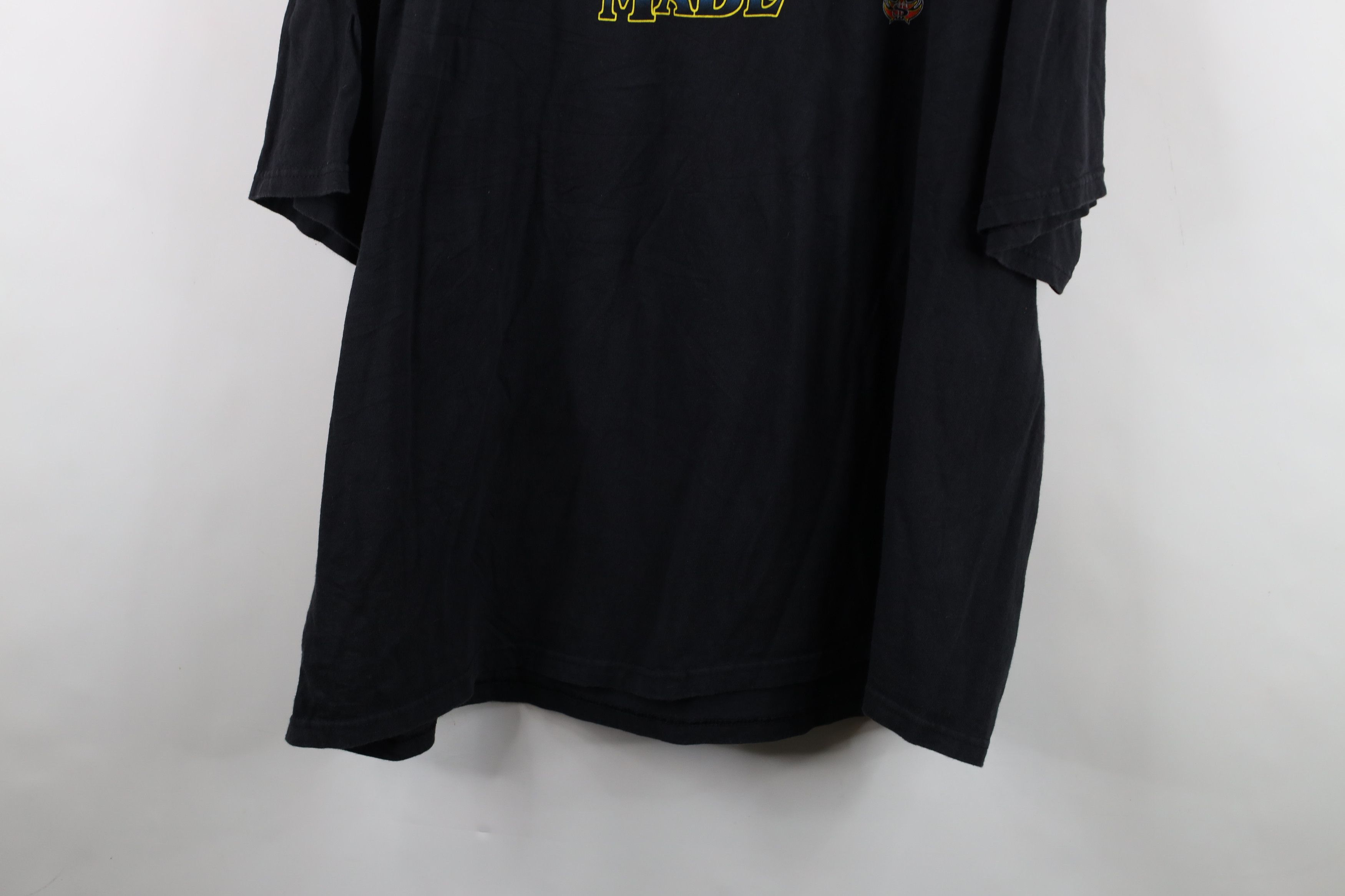Vintage Vintage Y2K Streetwear Motorcycle Fire Flames T-Shirt Black Size US XXL / EU 58 / 5 - 14 Thumbnail