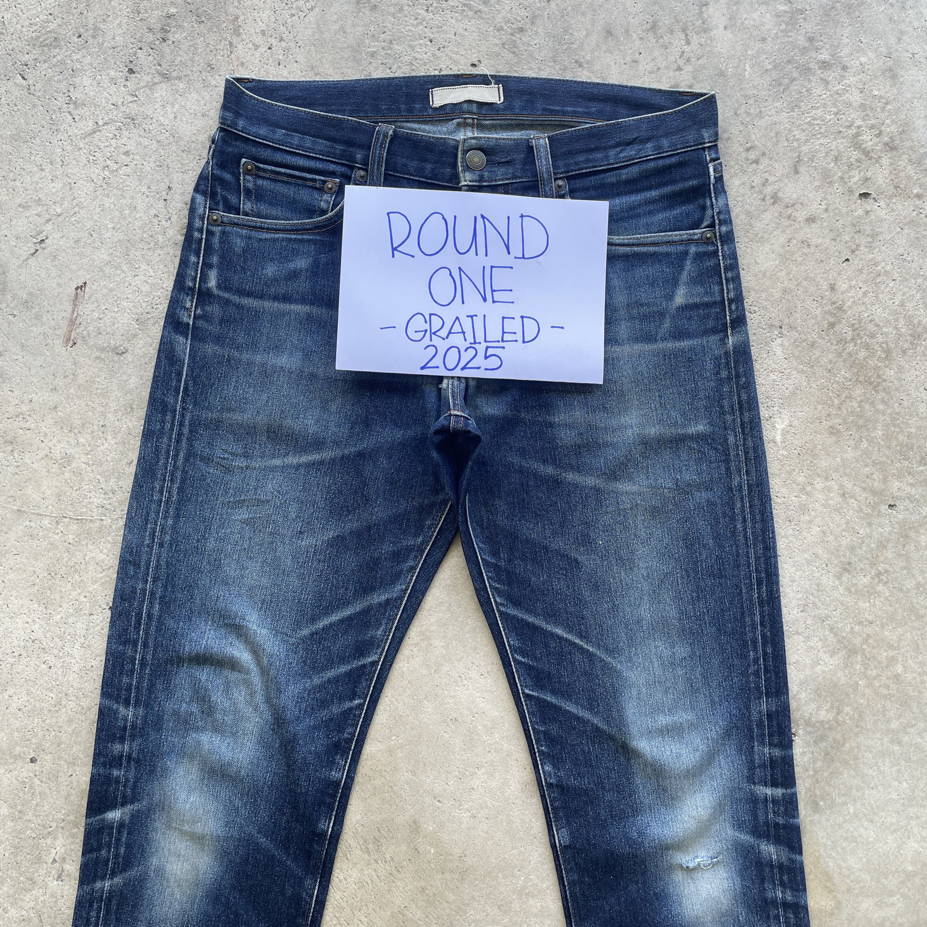 Japanese Brand VINTAGE JAPANESE SKINNY DENIM FADED JEANS PANTS W31 Size US 31 - 3 Thumbnail