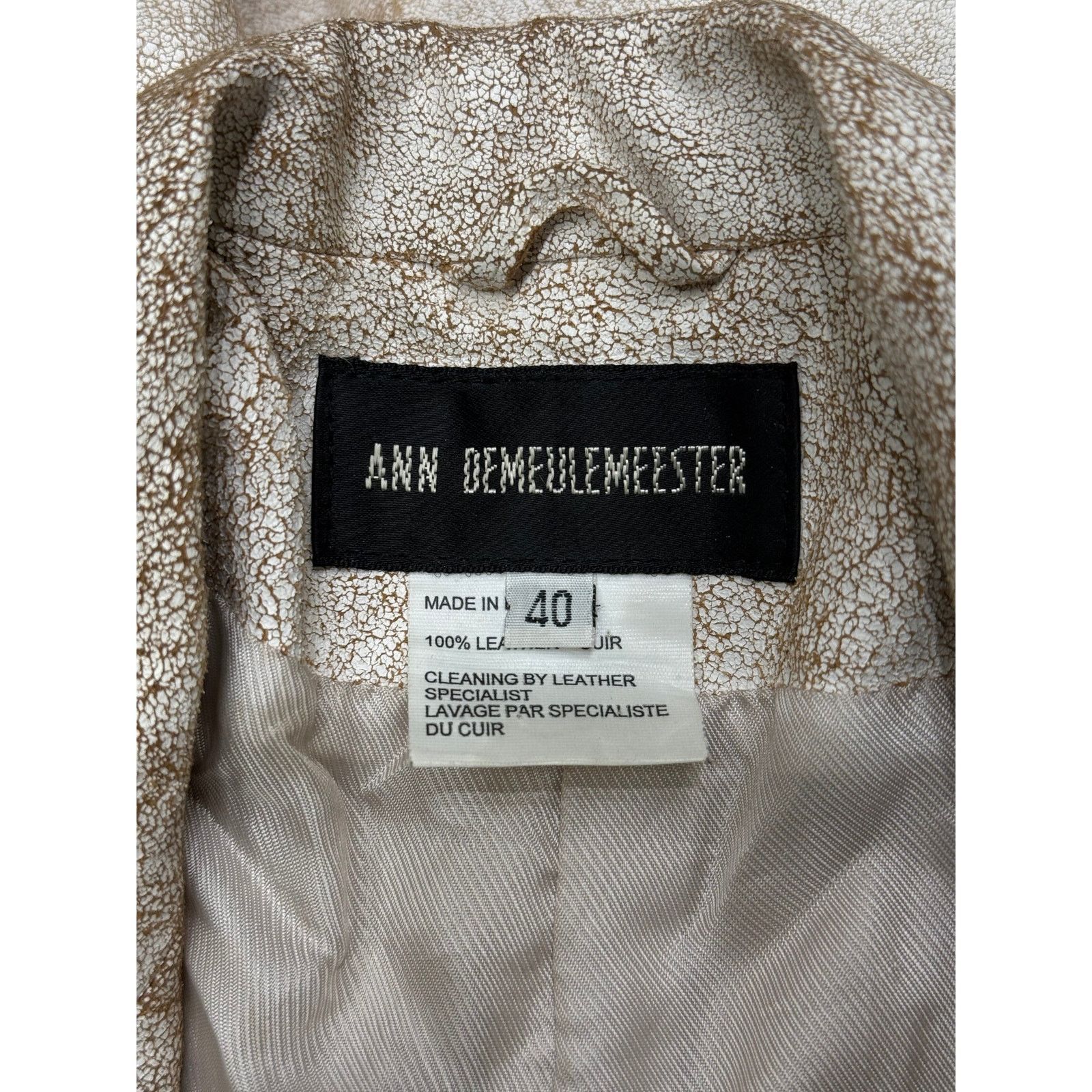 Ann Demeulemeester S/S2002 Ann Demeulemeester distressed cracked leather coat Size S / US 4 / IT 40 - 11 Thumbnail