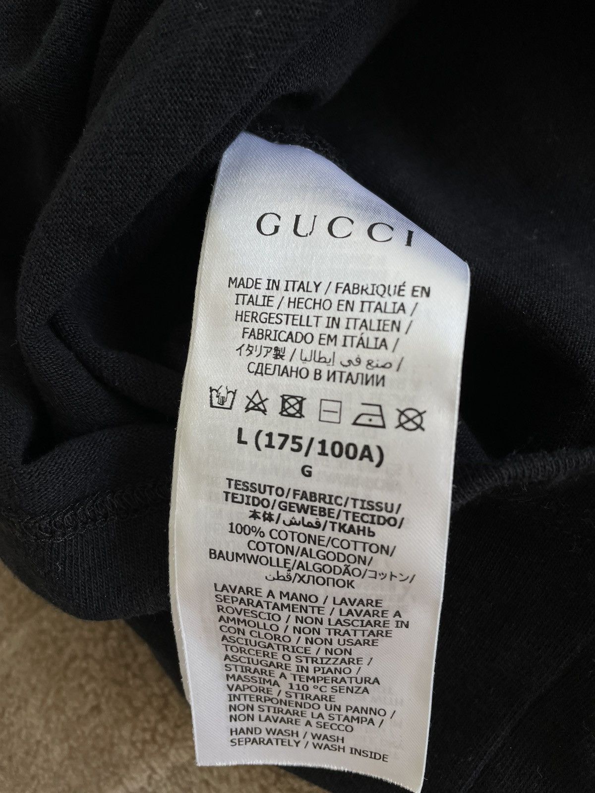 Gucci Gucci Palace T shirt Black L Size US L / EU 52-54 / 3 - 3 Thumbnail