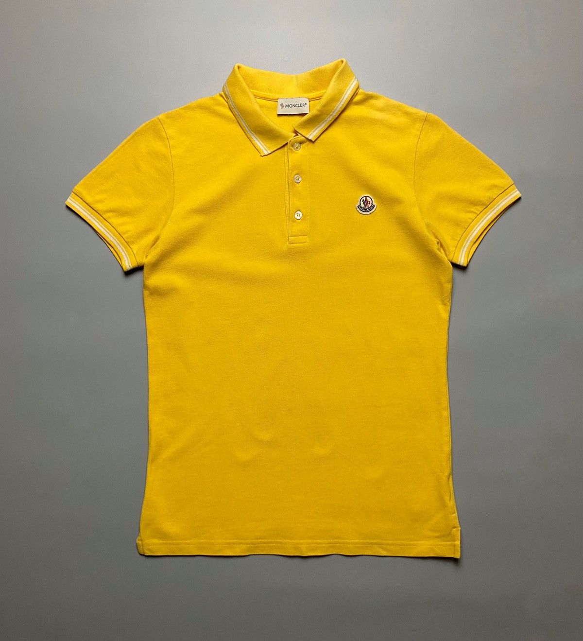 Moncler Moncler Yellow Polo Shirt 12/152 Size XS / US 0-2 / IT 36-38 - 2 Thumbnail