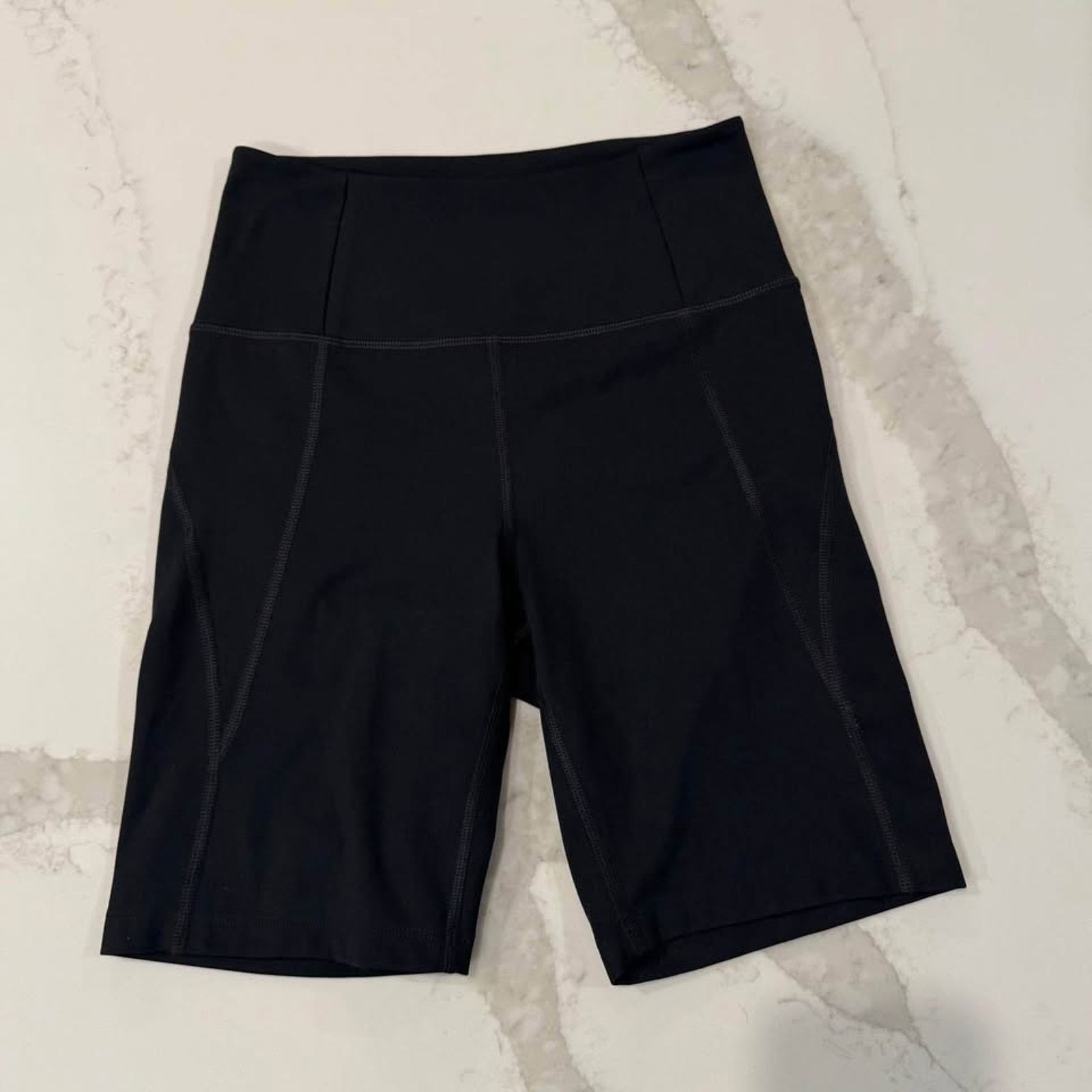 Girlfriend Collective Girlfriend Collective HighRise Bike Short Womens Small Black Size 28" / US 6 / IT 42 - 1 Thumbnail