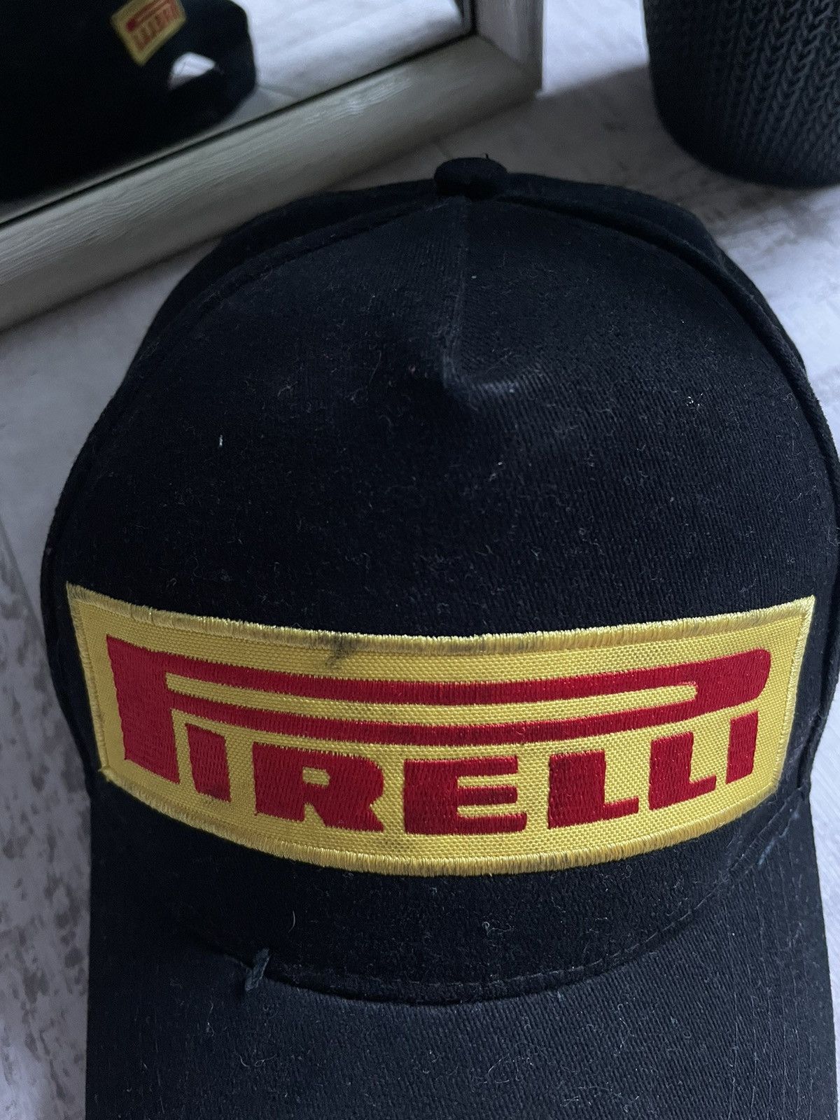 Pirelli × Vintage 90’s Vintage Pirelli Racing Cap Y2K F1 Logo Hat VERY RARE Size ONE SIZE - 4 Thumbnail