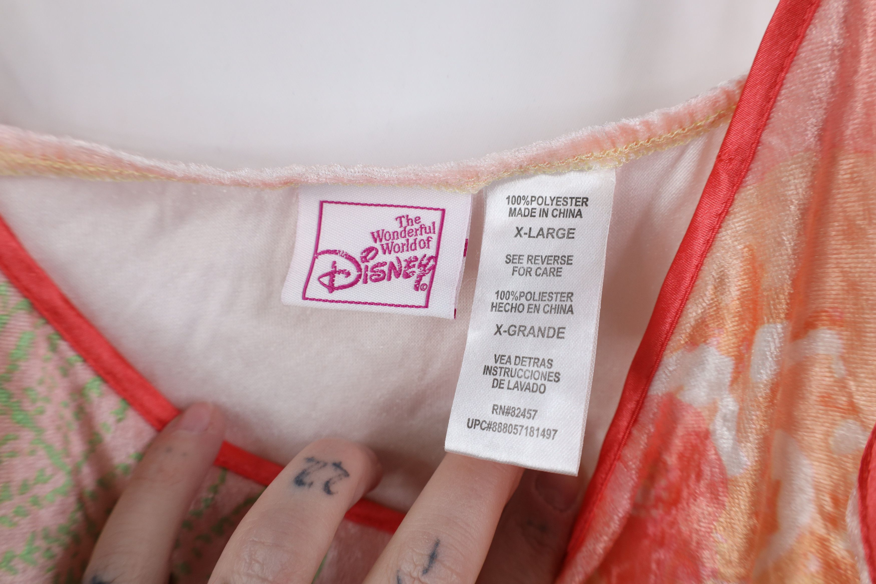 Disney Vintage Y2K Disney Velour Cropped Chip N Dale Tank Top Cami Size XL / US 12-14 / IT 48-50 - 7 Thumbnail