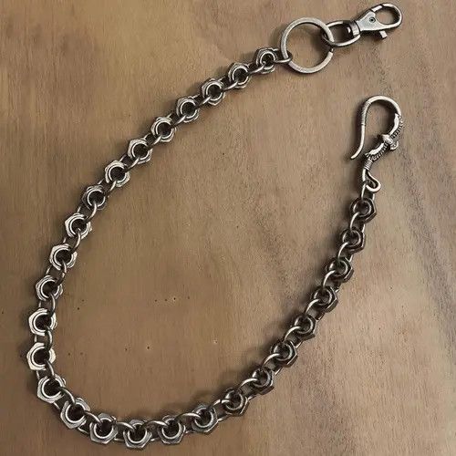 Jewelry 171Chunky Silver Chain Link Wallet Size ONE SIZE - 4 Thumbnail