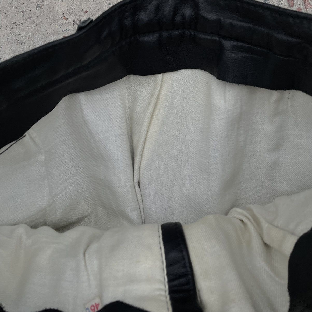 Other Vintage Moto Pants 30 Size Real Leather 90s Y2K Style USA Size US 30 / EU 46 - 5 Thumbnail