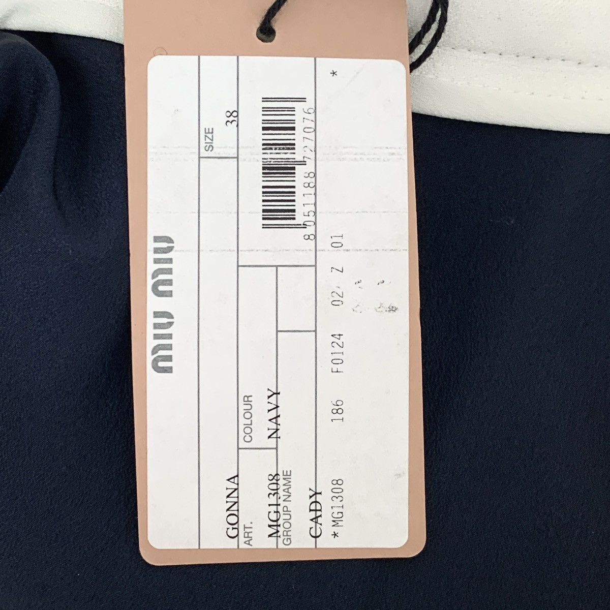 Miu Miu Miu Miu Navy Bow Cotton Casual Mini Skirt K26WX Size 26" / US 2 / IT 38 - 8 Thumbnail