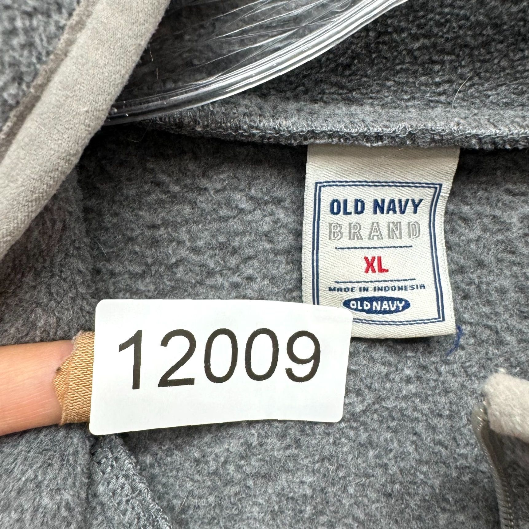 Old Navy VINTAGE Old Navy Sweater XL Gray Fleece 1/4 Zip Spellout Logo Mock Neck Mens Womens Gift-ready Size XL / US 12-14 / IT 48-50 - 8 Thumbnail