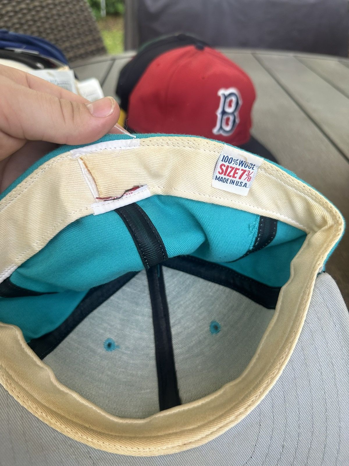 New Era 90s Vintage new era fitted Florida Marlins hat Size ONE SIZE - 4 Thumbnail