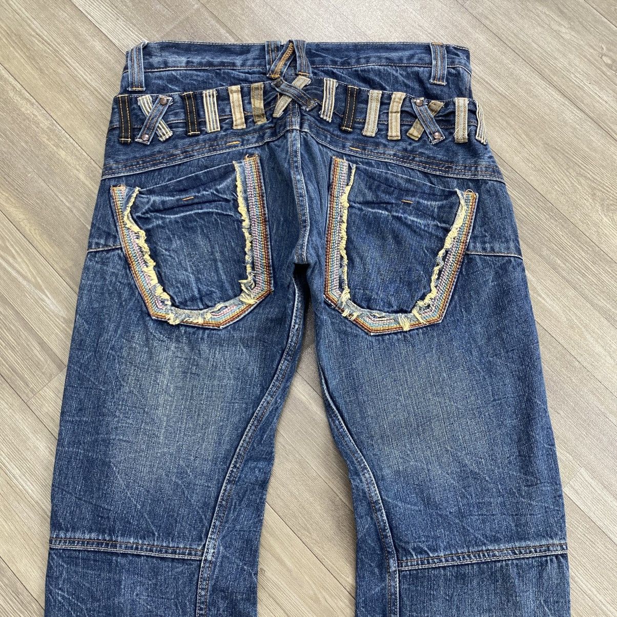 Japanese Brand 2000s Dominante Double Waist Lgb Goa Y2K Ifsixwasnine Jeans Size US 30 / EU 46 - 2 Thumbnail