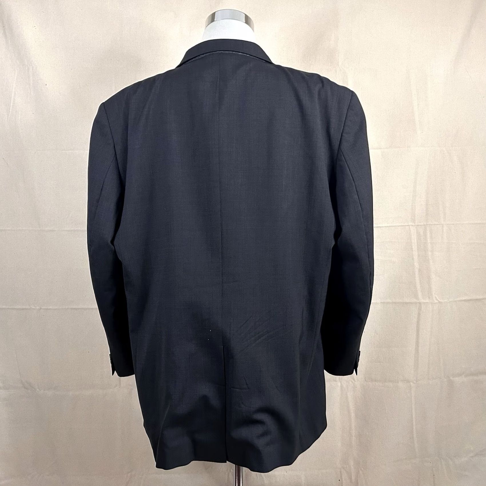 Jos. A. Bank Jos A Bank Sport Coat 52L 100% Wool Dark Gray Nailhead Two-Button Lined Vented Men Regular Jacket Smart Casual Formal Business Coat Size US XS / EU 42 / 0 - 6 Thumbnail