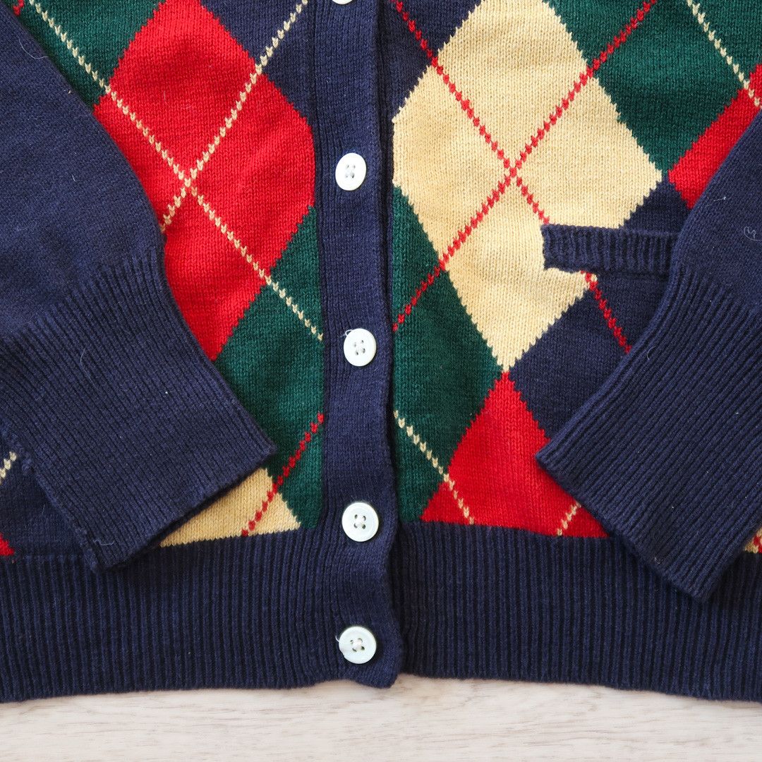 Polo Ralph Lauren Vintage Polo Ralphlauren Merino Wool Argyle Check Cardigan Size US L / EU 52-54 / 3 - 5 Thumbnail