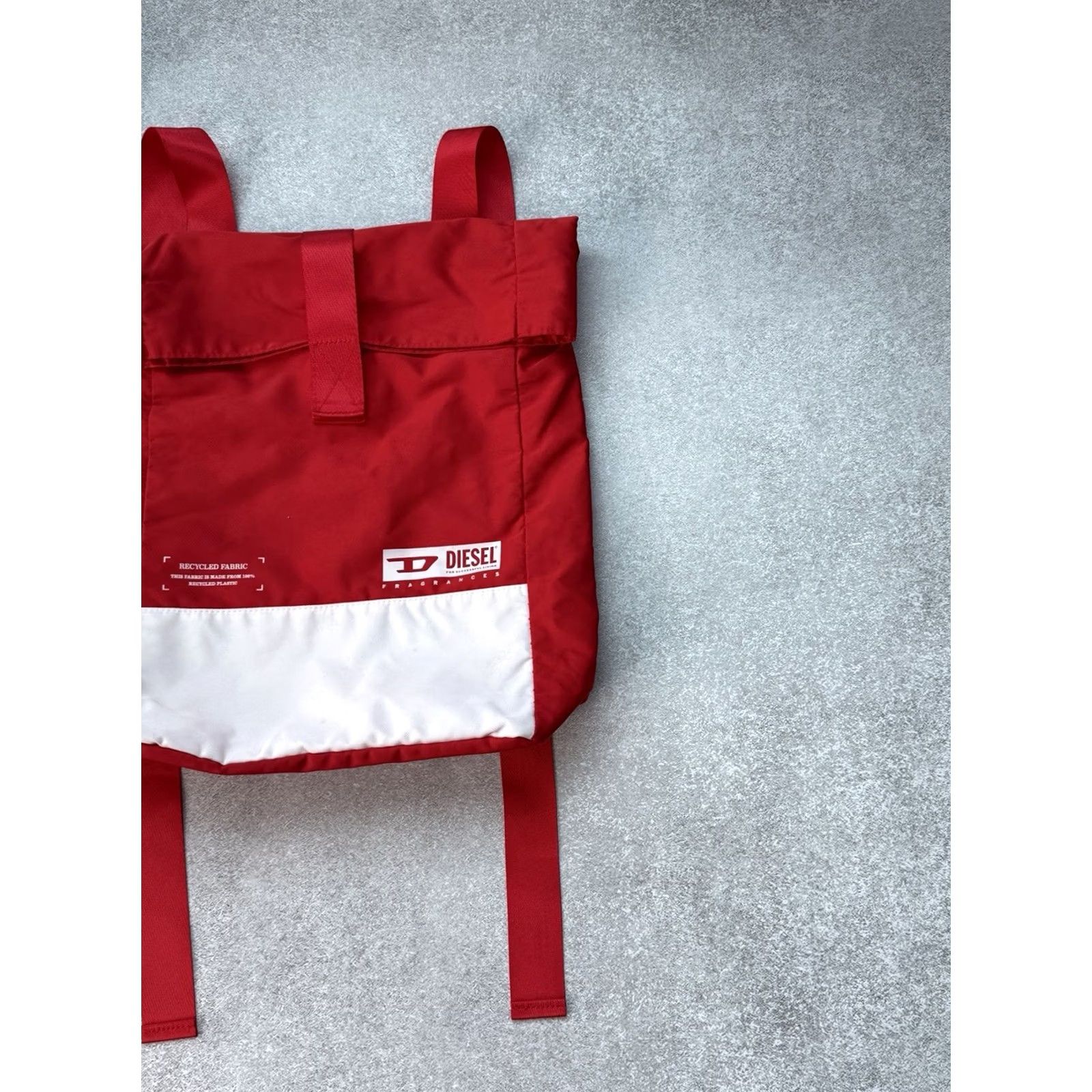 Diesel Diesel Backpack Y2K Red White Unisex Sports Bag Size ONE SIZE - 3 Thumbnail