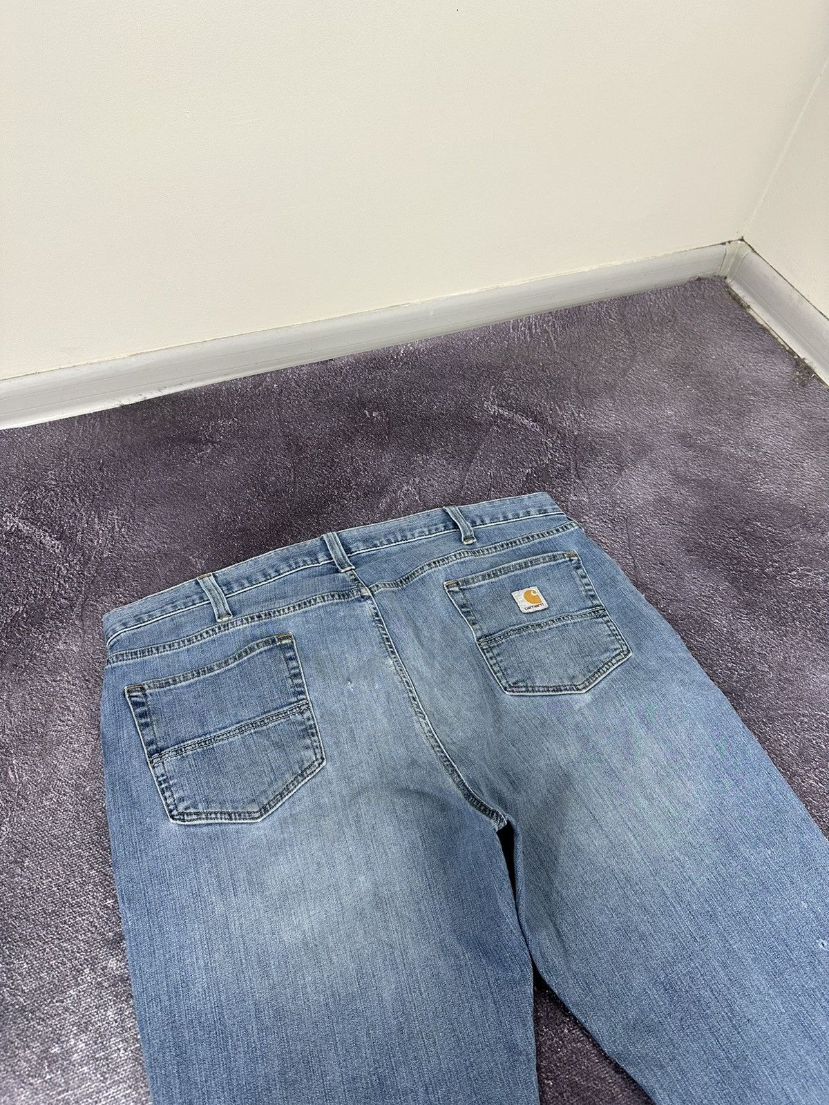 Carhartt Vintage Carhartt Faded Denim USA Baggy Hype Opium Work Jeans Size US 40 / EU 56 - 6 Thumbnail
