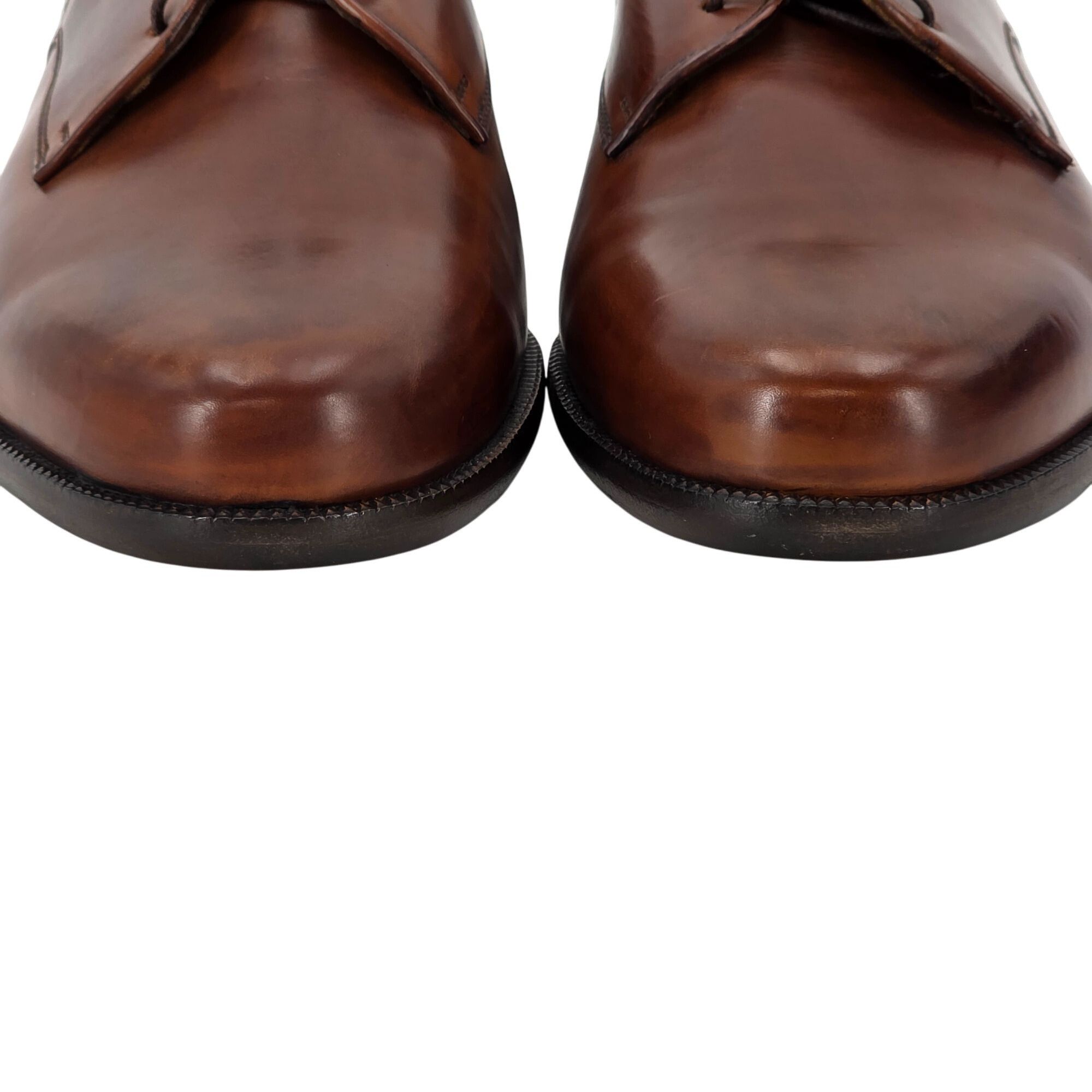 Bragano × Cole Haan New Old Stock Bragano Cole Haan Mens 8.5D Brown Leather Dres Size US 8.5 / EU 41-42 - 8 Thumbnail
