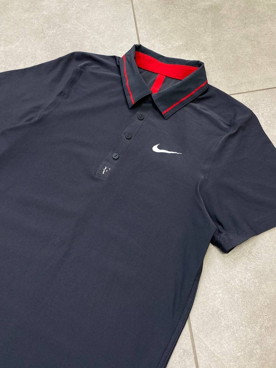 Nike Nike RF Roger Federer 2011 US OPEN Polo Buttons Shirt Size US S / EU 44-46 / 1 - 7 Thumbnail