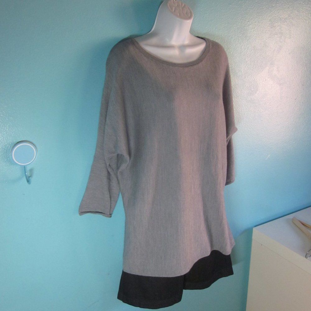 Magaschoni Magaschoni Size L Gray Dolman Sleeve Oversized Wool Blend S Size L / US 10 / IT 46 - 5 Thumbnail