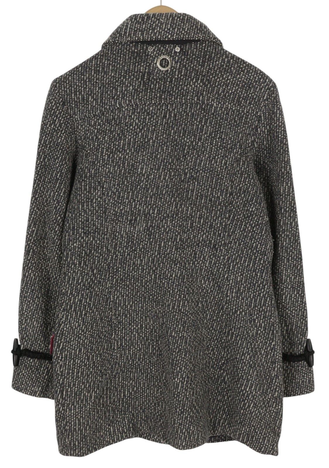 Other M Melange Grey Toggles Wool Blend High Neck Coat 86463 Size M / US 6-8 / IT 42-44 - 2 Thumbnail