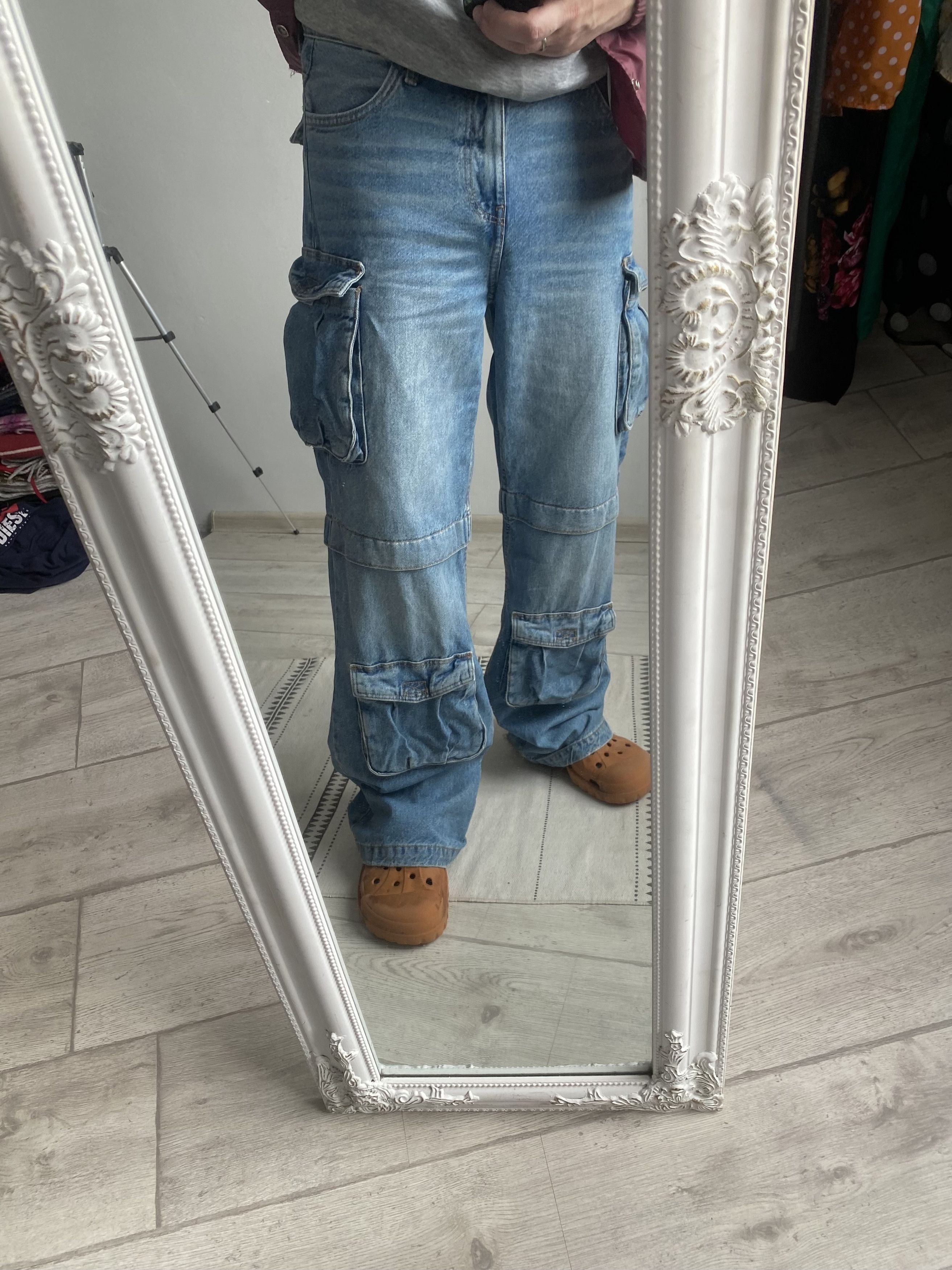 Japanese Brand 👖 Skater Cargo Baggy jeans Multiocket avant-garde Unisex Size US 30 / EU 46 - 10 Thumbnail