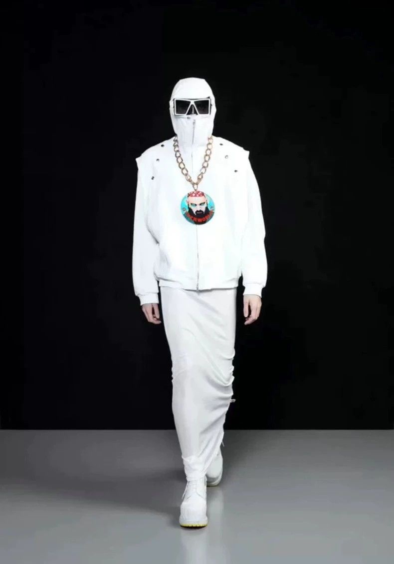 Walter Van Beirendonck walter van beirendonck 22FW show style White zipper hoodie Size US XL / EU 56 / 4 - 2 Thumbnail