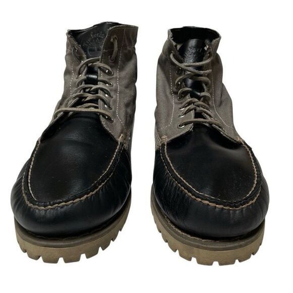 Timberland Timberland Authentic Chukka Mens 13 Lace-Up Boots Canvas Bla Size US 13 / EU 46 - 4 Thumbnail
