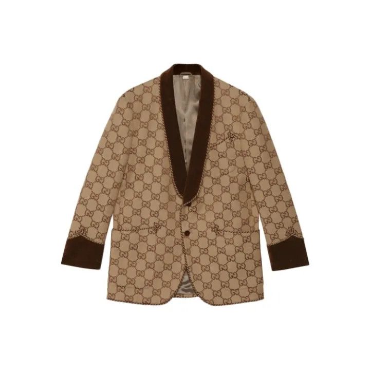 Gucci Gucci Brown GG Canvas Oversized Jacket Size US XXL / EU 58 / 5 - 1 Thumbnail