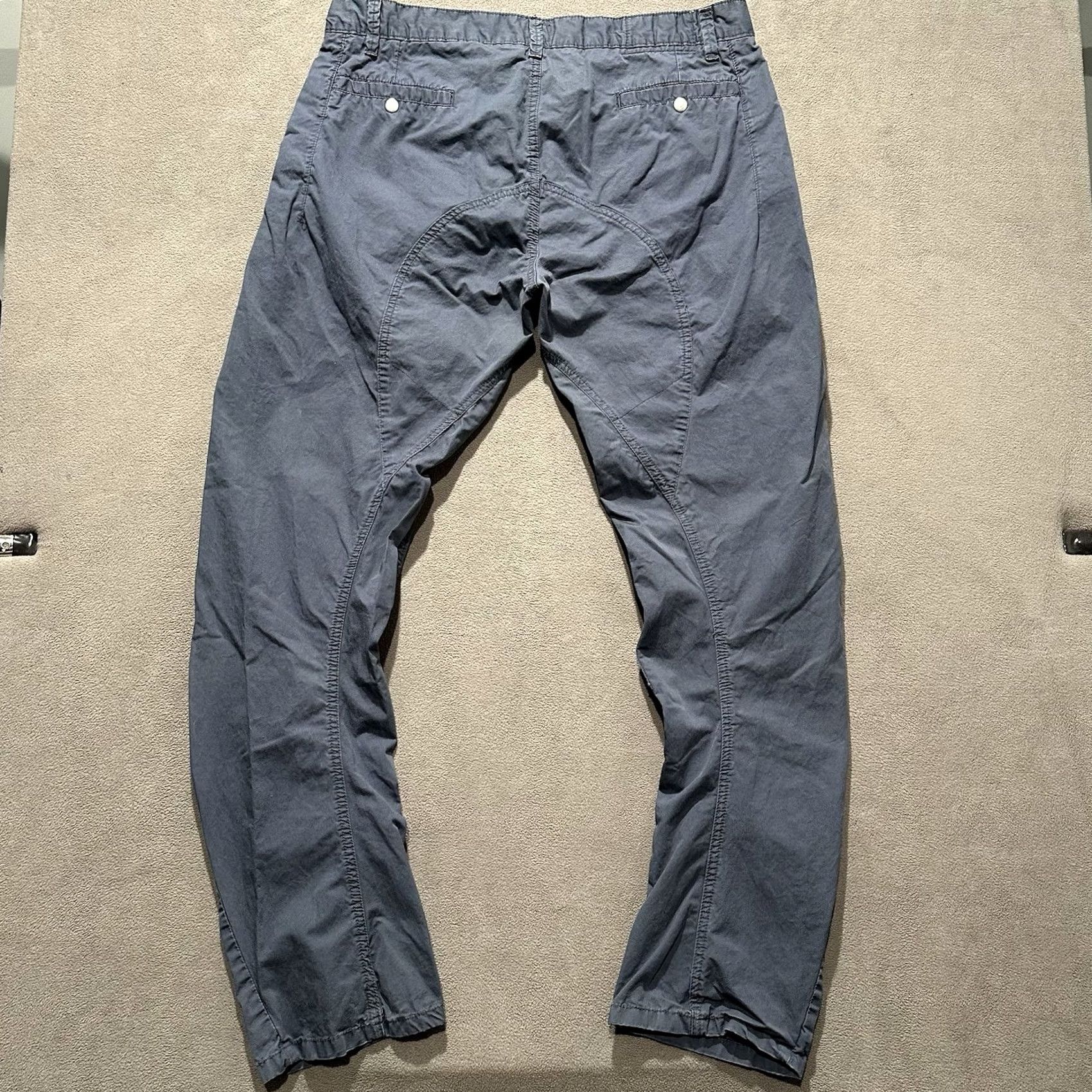 Vintage Crafted Pants Mens 38x30 Blue Tapered Utility Twisted Knee Cargo 3D Size US 38 / EU 54 - 2 Thumbnail