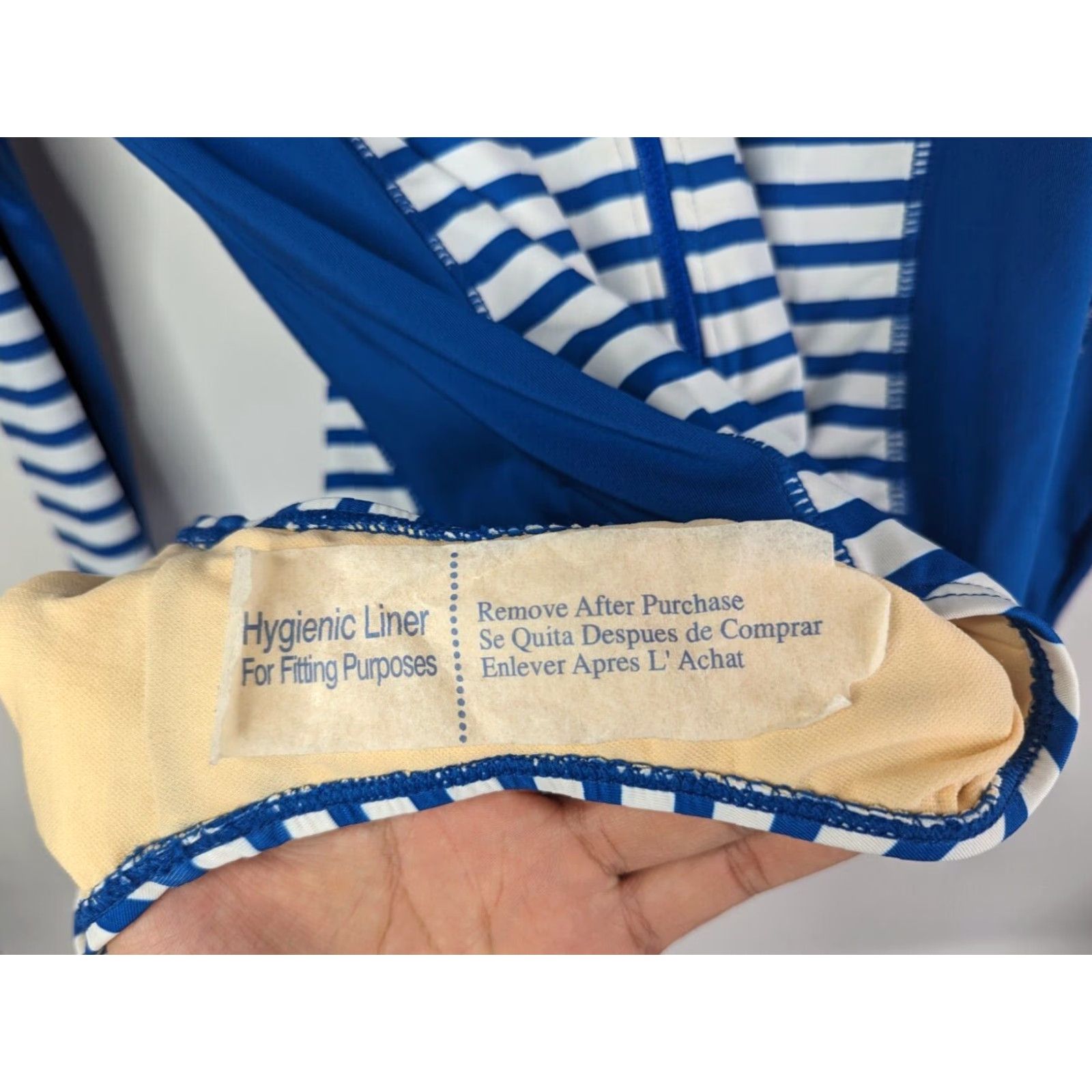 Vintage VINTAGE Cabana Life Womens Preppy Geo Navy Stripe Unisuit Rashguard Suit XL Swimsuit Size XL / US 12-14 / IT 48-50 - 5 Thumbnail