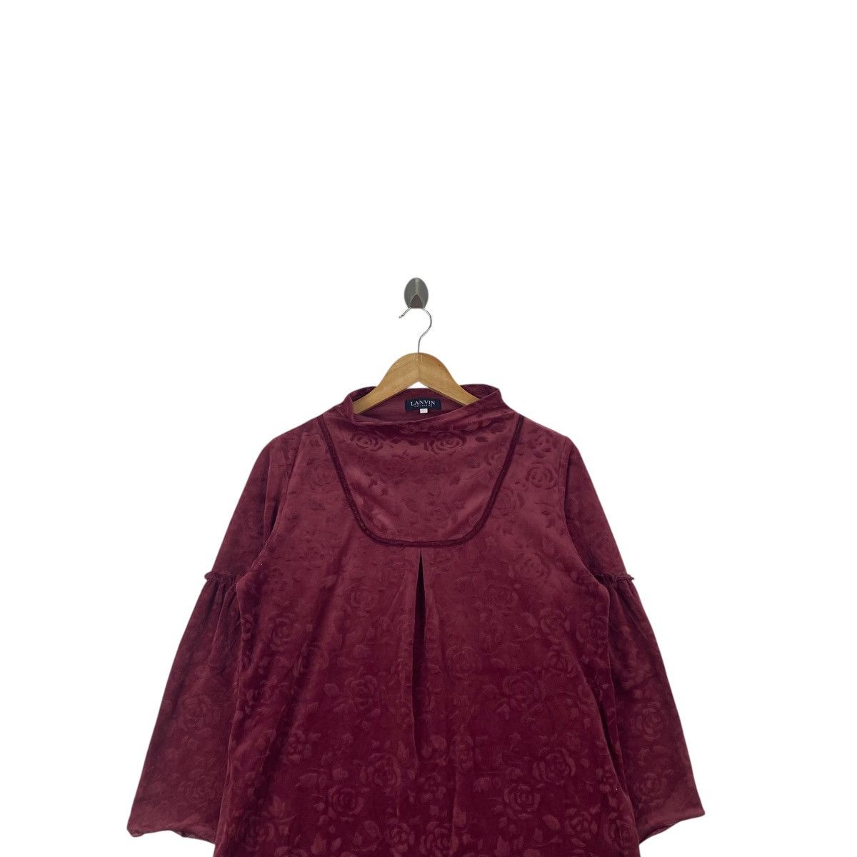 Lanvin Vintage LANVIN COLLECTION Velour Floral Embossed Long Size M / US 6-8 / IT 42-44 - 2 Thumbnail