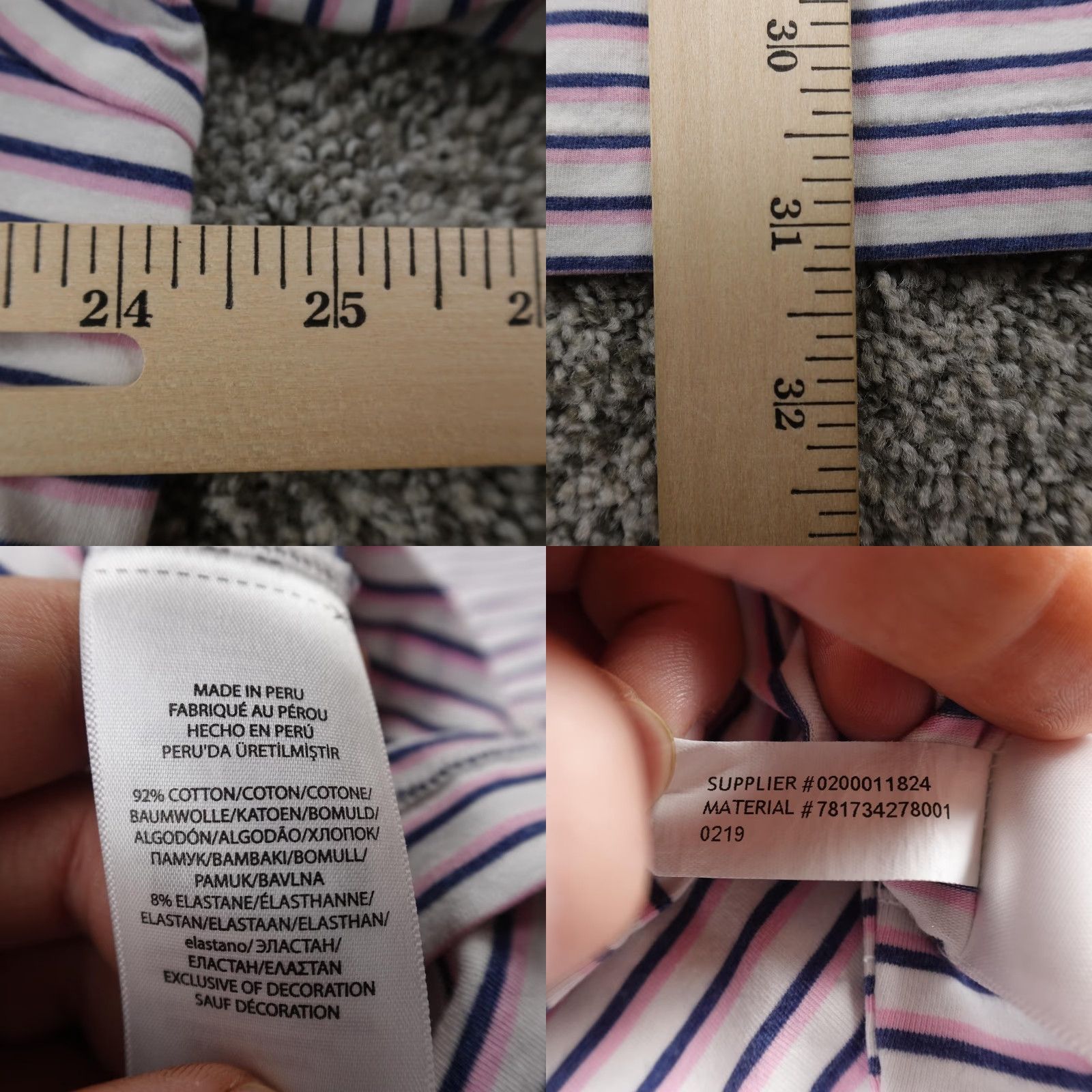 Polo Ralph Lauren Ralph Lauren Polo Shirt Mens XL Blue Pink Stripe Performance Golf Stretch Lisle Shirt Size US XL / EU 56 / 4 - 8 Thumbnail