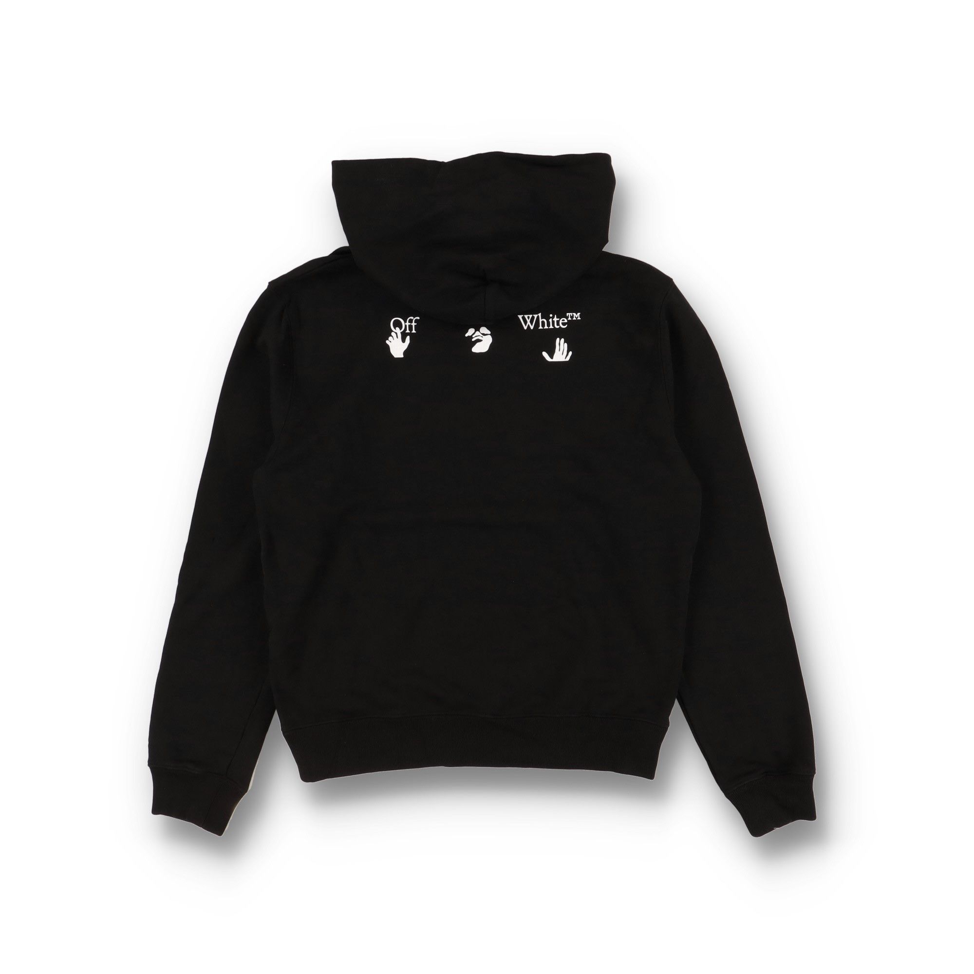 Off-White Black Big Swimming Man Logo Hoodie Size US M / EU 48-50 / 2 - 9 Thumbnail