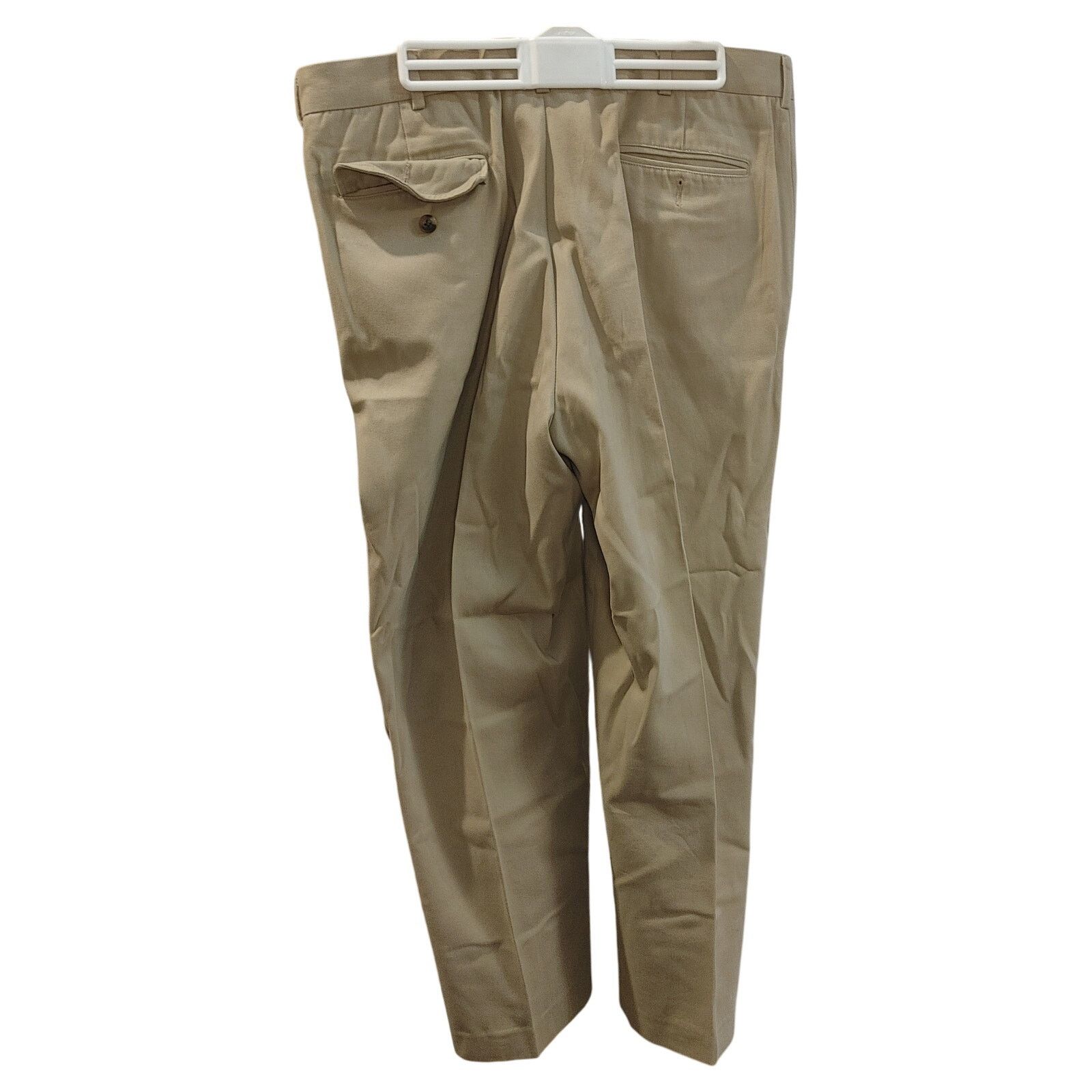 Other Travel Smith Men's 36W Beige Khaki Straight Leg Dress Pants Size US 36 / EU 52 - 2 Thumbnail