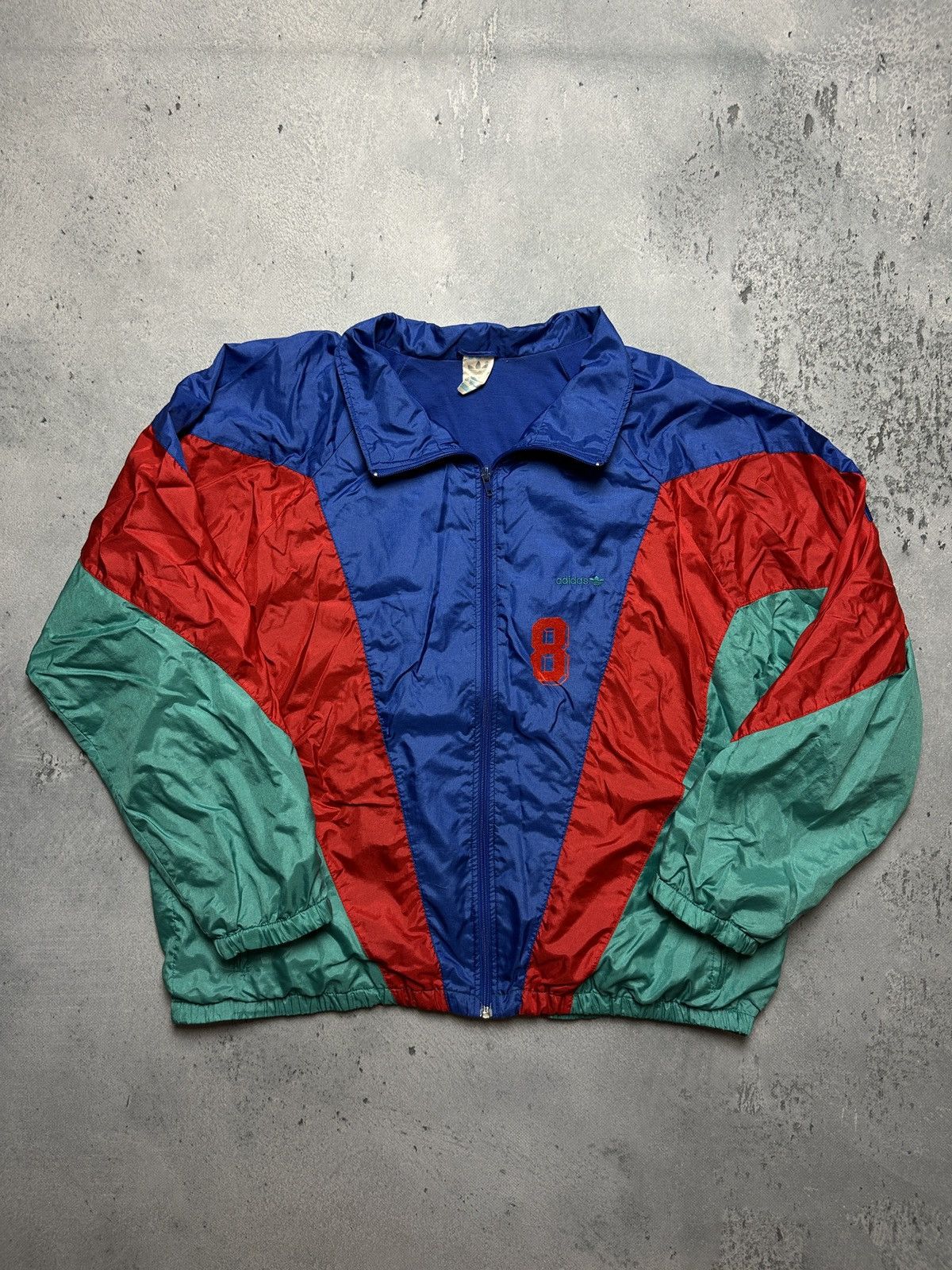 Adidas Vintage Adidas Track Jacket 80’s 90s Nylon Retro Windbreaker Size US XL / EU 56 / 4 - 11 Thumbnail