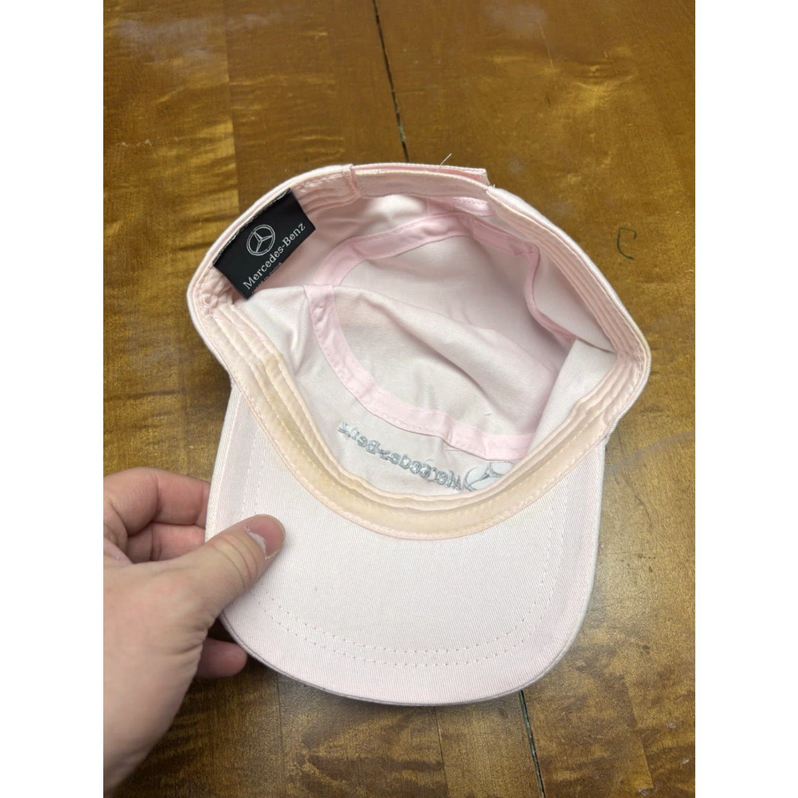 Mercedes-Benz Mercedes-Benz Vintage Pink Cap Womens Baseball Cap One Size Adjustable Lightweight Breathable Car Theme Casual Cap Size ONE SIZE - 3 Thumbnail