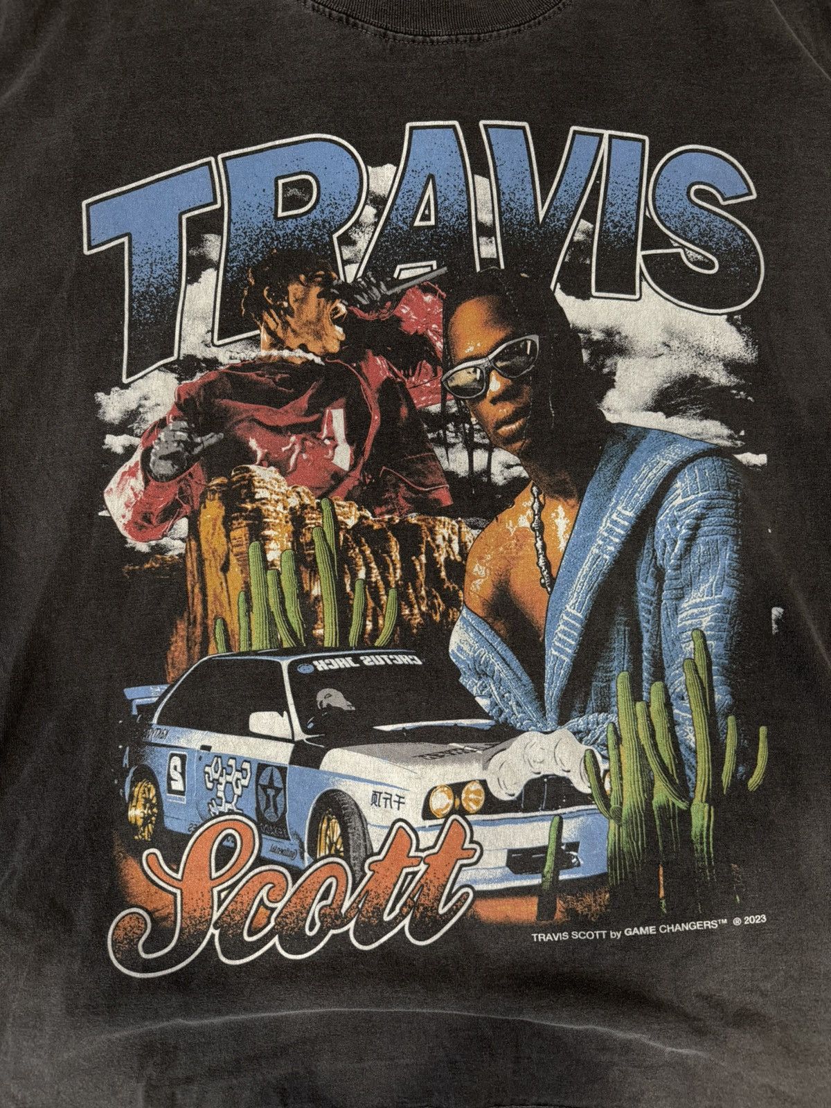 Other Travis Scott Game Changers LA Graphic T-Shirt Size US XL / EU 56 / 4 - 3 Thumbnail
