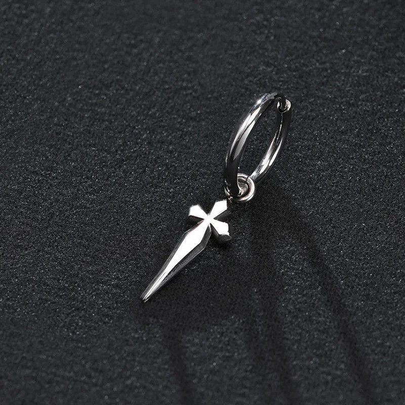 Japanese Brand × Vintage 1Pair Sword Cross Earrings Size ONE SIZE - 4 Thumbnail