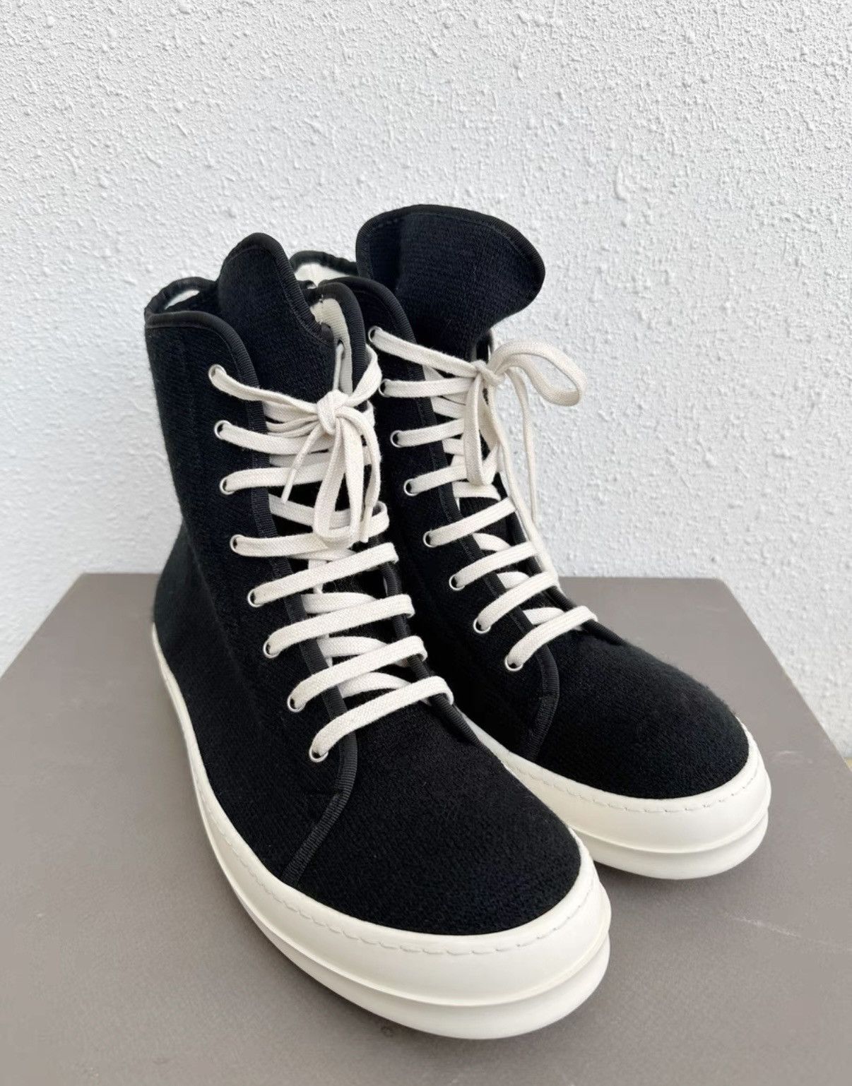 Rick Owens Rick Owens DRKSHDW High-Top Black & White Size US 10 / EU 43 - 1 Thumbnail