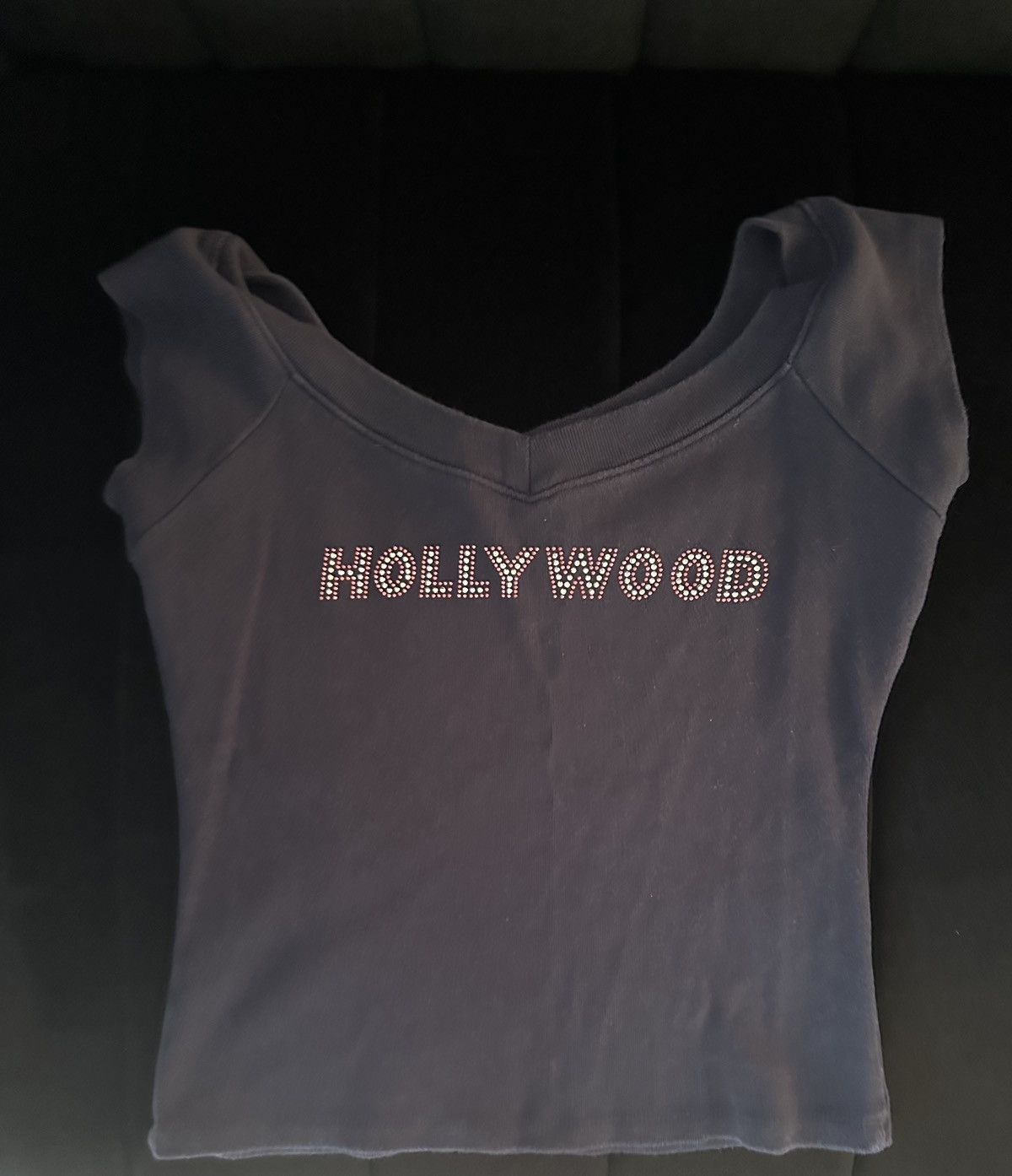 Vintage Hollywood Bedazzled Graphic Tee Size M / US 6-8 / IT 42-44 - 1 Thumbnail