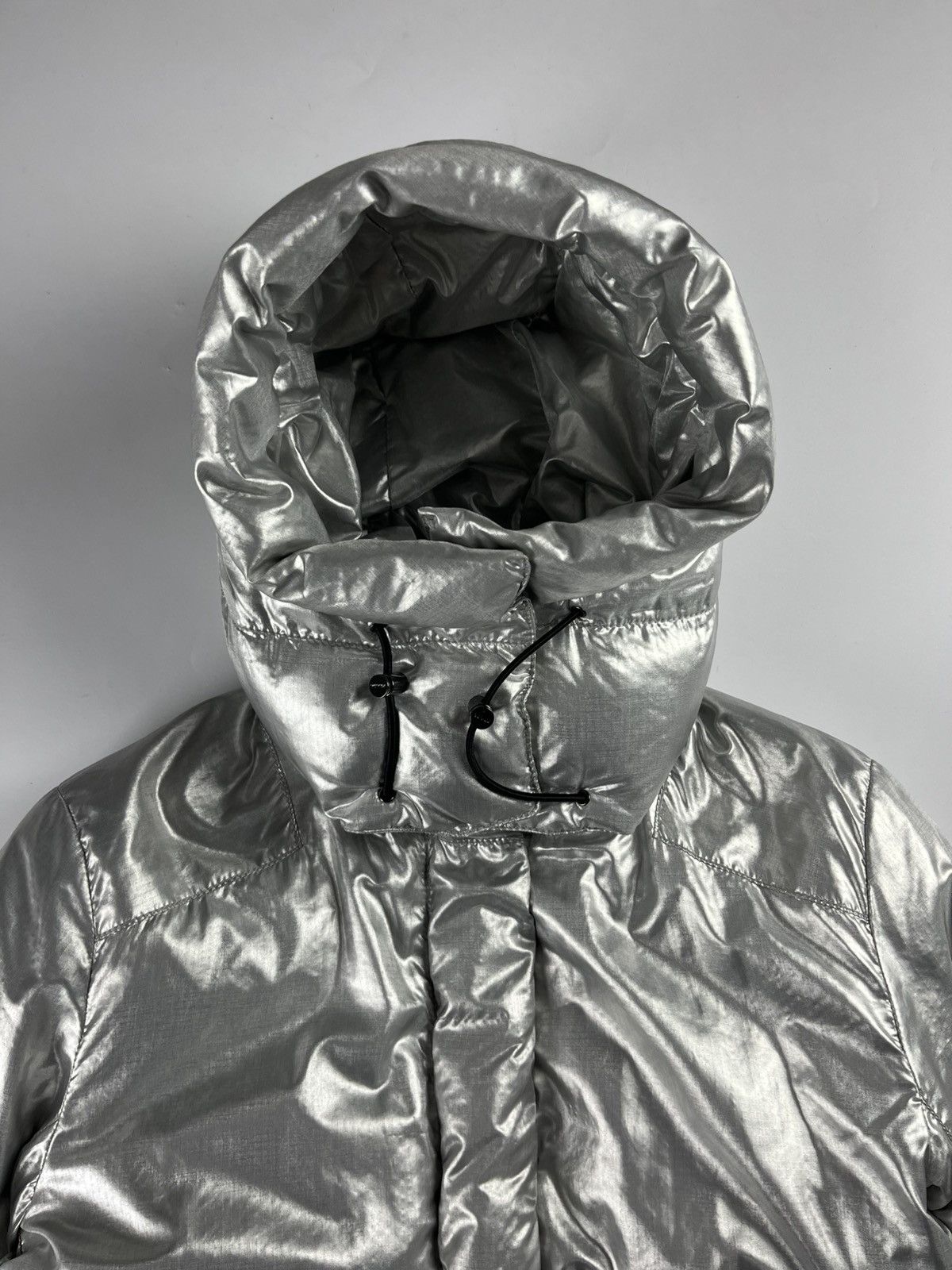 Prada Prada Silver Astro Puffer Jacket FW 2006 Size S / US 4 / IT 40 - 4 Thumbnail