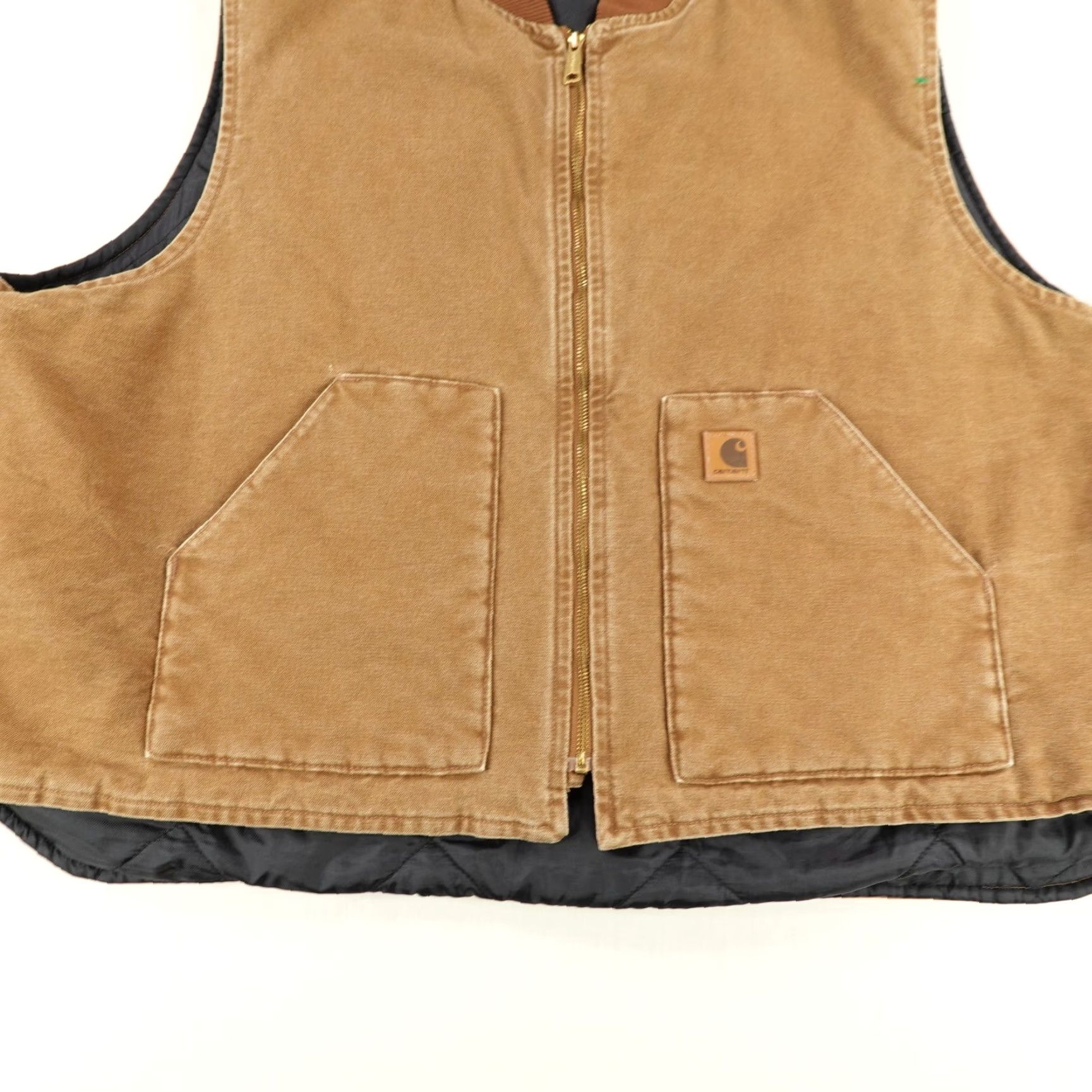 Carhartt VINTAGE Carhartt Vest Men 4XL Brown Arctic Quilt Lined Insulated Duck Canvas Work Size US XXL / EU 58 / 5 - 3 Thumbnail