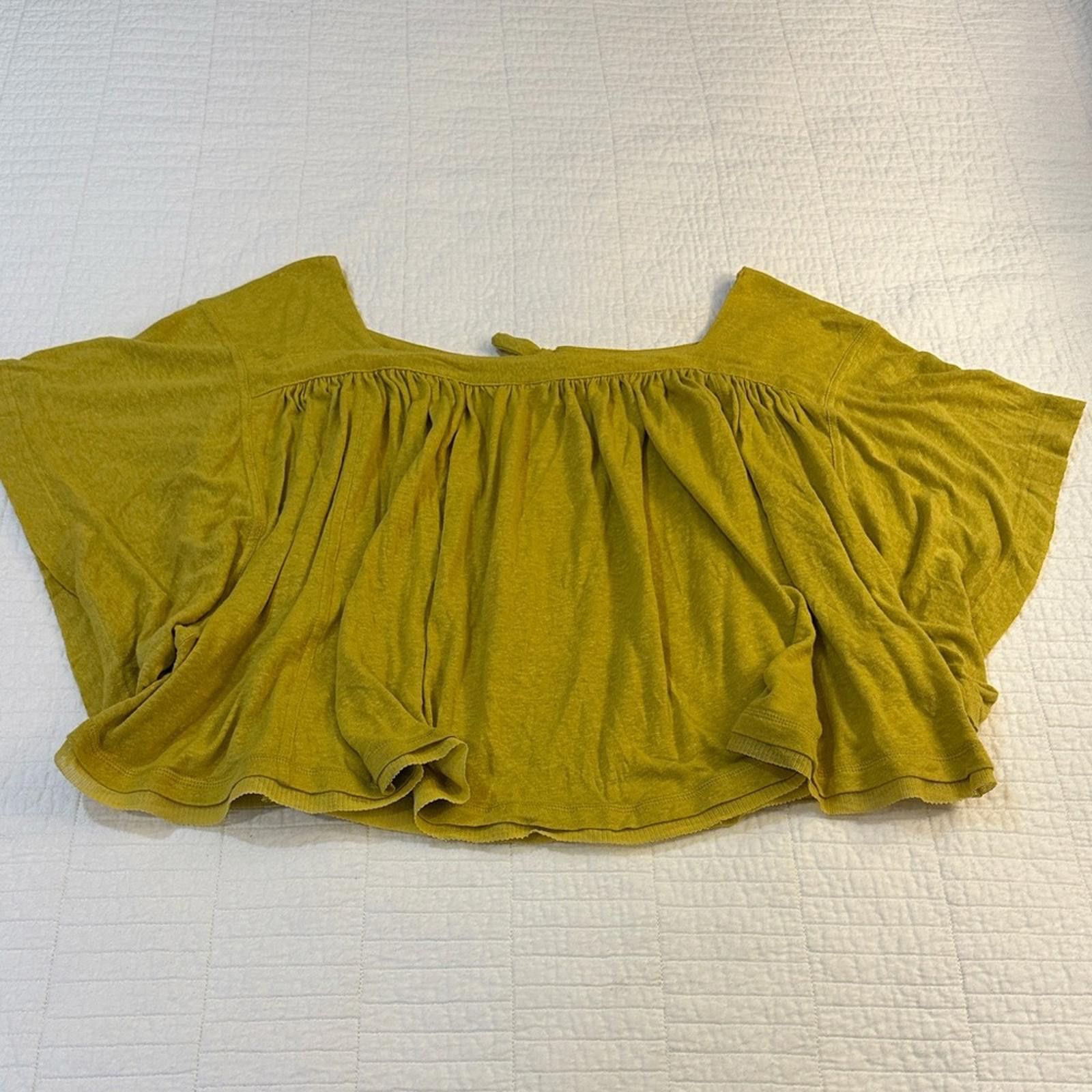 Free People NWOT Free People Sunsetter T Golden Yellow Women Top Medium Size M / US 6-8 / IT 42-44 - 4 Thumbnail