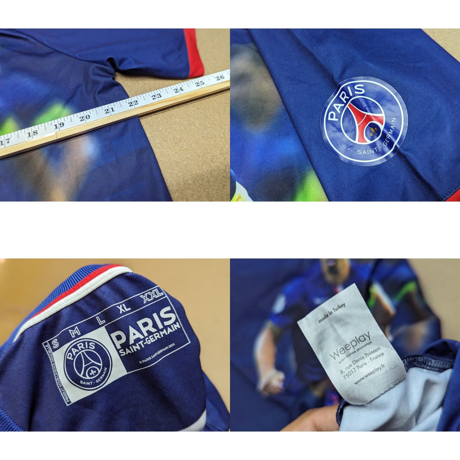 Vintage PARIS SAINT GERMAIN ZLATAN IBRAHIMOVIC official collection Jersey XL Weeplay PSG Size US XL / EU 56 / 4 - 9 Thumbnail