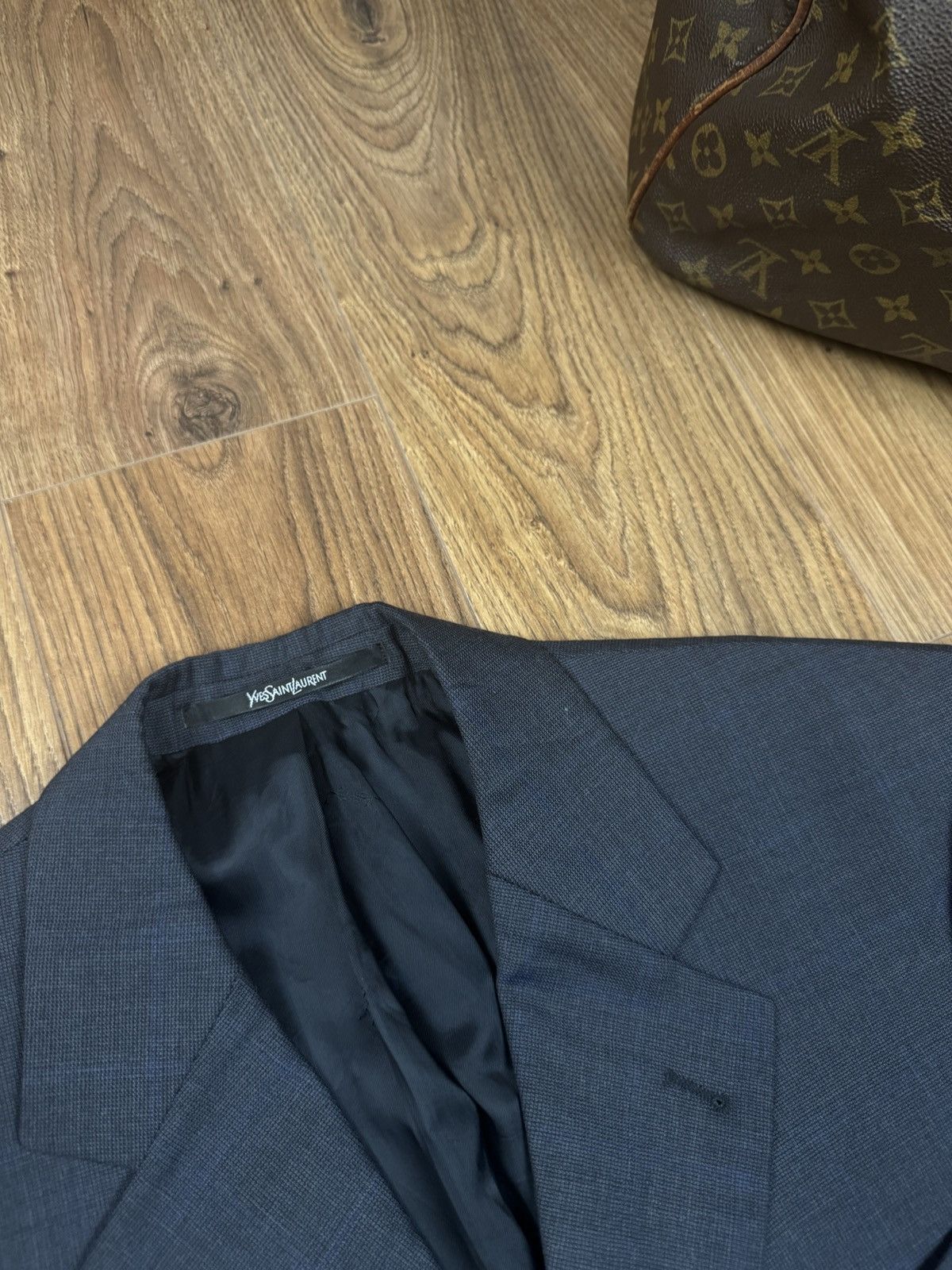 Yves Saint Laurent Vintage wool blazer Yves Saint Laurent original luxury item Size 48R - 2 Thumbnail