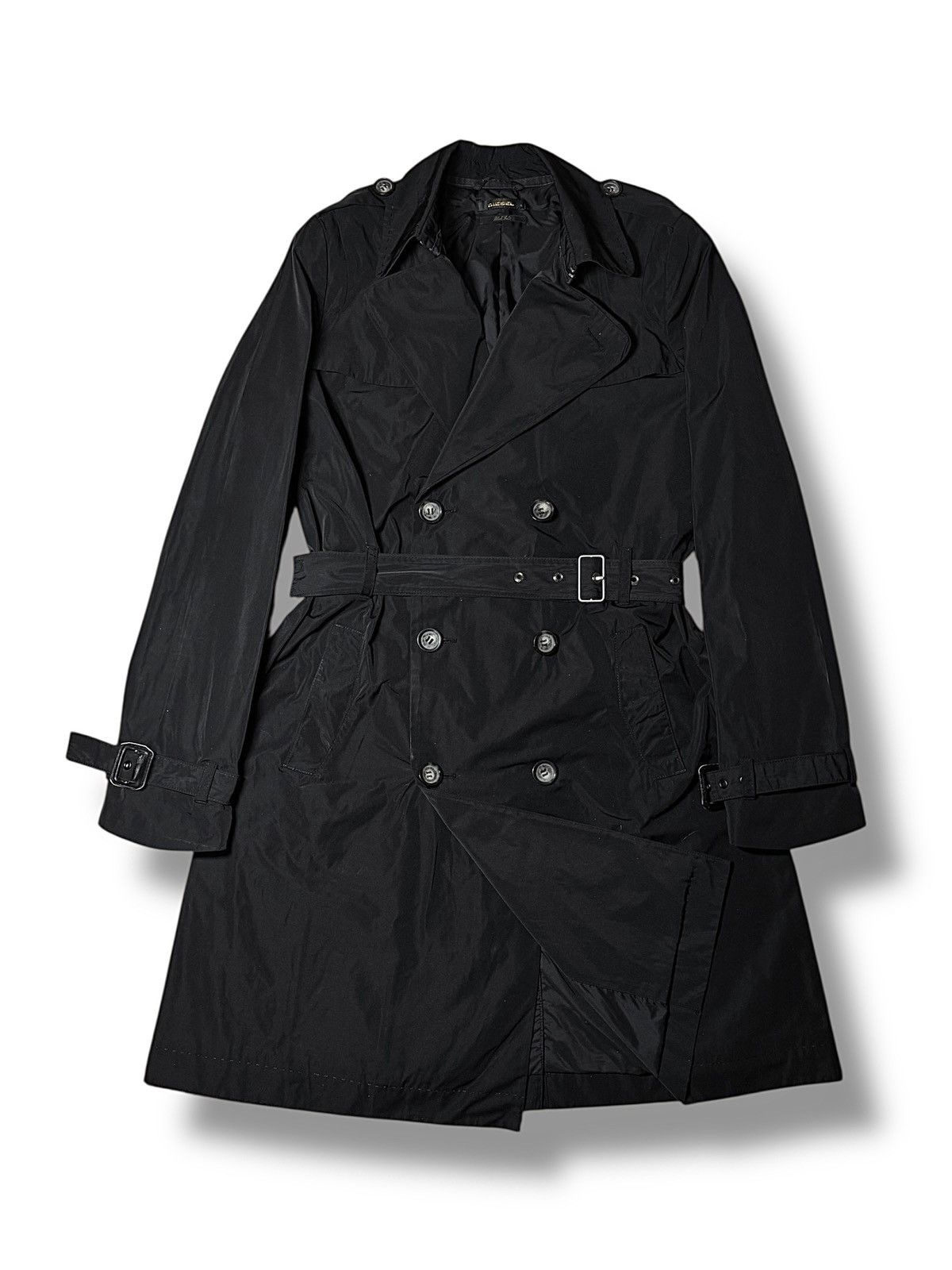 Diesel Diesel Black Gold Trench Coat Jacket Size S / US 4 / IT 40 - 1 Thumbnail