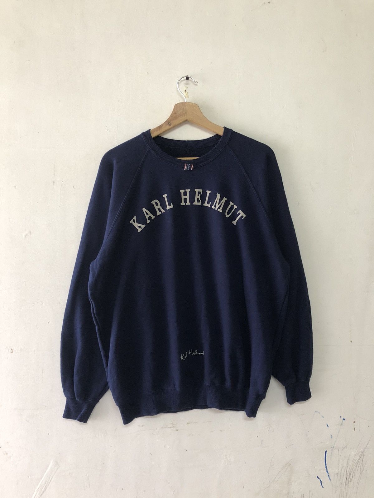 Designer × Karl Helmut Vintage Y2K Karl Helmut Sweatshirt Japan Size US L / EU 52-54 / 3 - 1 Thumbnail