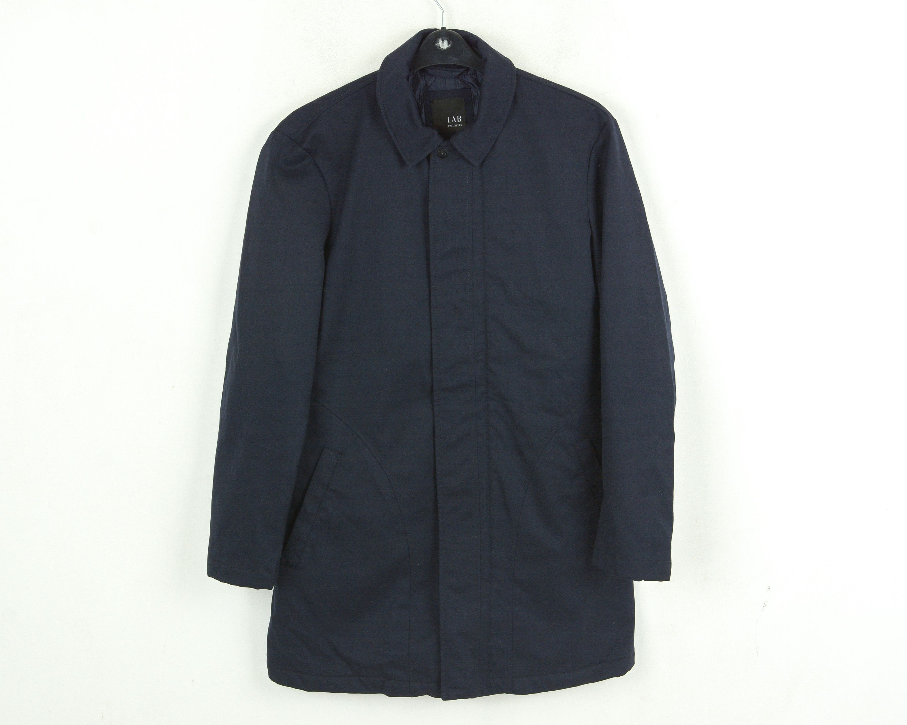 Pal Zileri Wool blend Jacket UK 40 US Over Coat Trench Mac EU 50 Navy Size US M / EU 48-50 / 2 - 1 Thumbnail