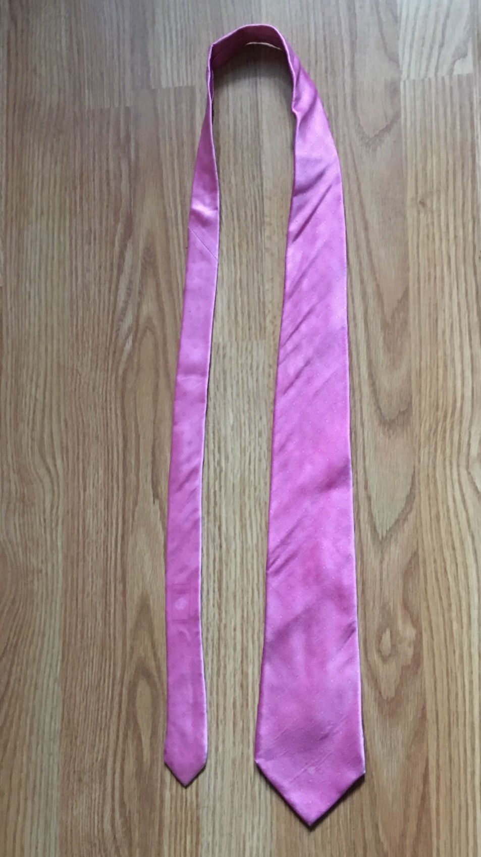 Versace GIANNI VERSACE Dark Pink Medusa Silk Mens Italy Tie Vintage Size ONE SIZE - 10 Thumbnail