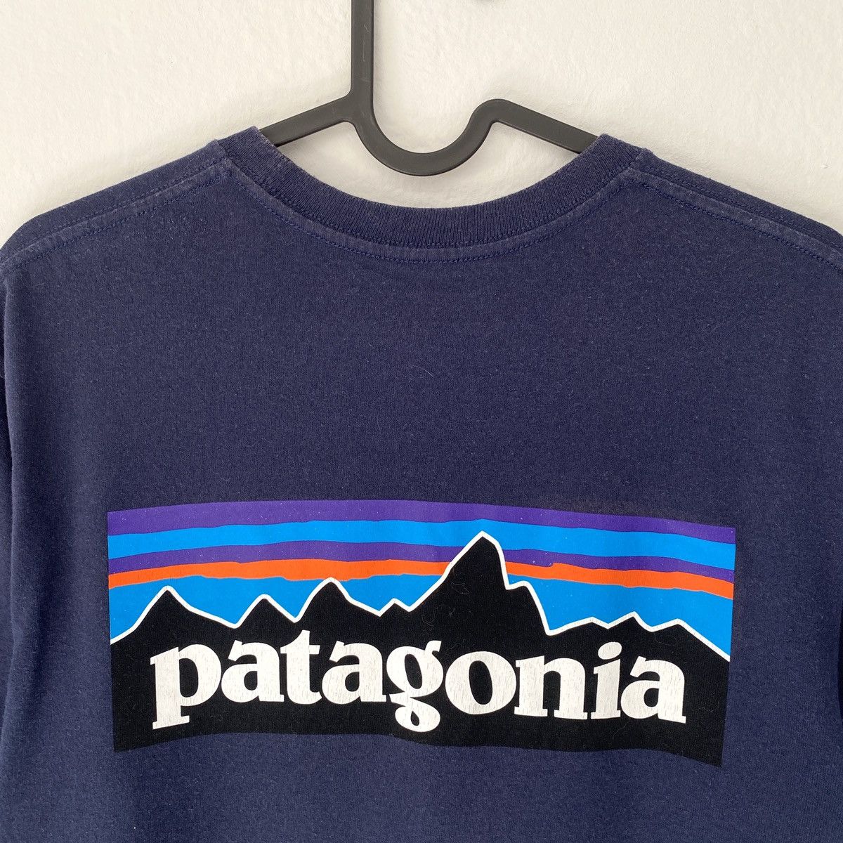 Patagonia × Vintage Patagonia Worn Wear Vintage Recycled Blue Navy T-Shirt Tee Size US M / EU 48-50 / 2 - 7 Thumbnail